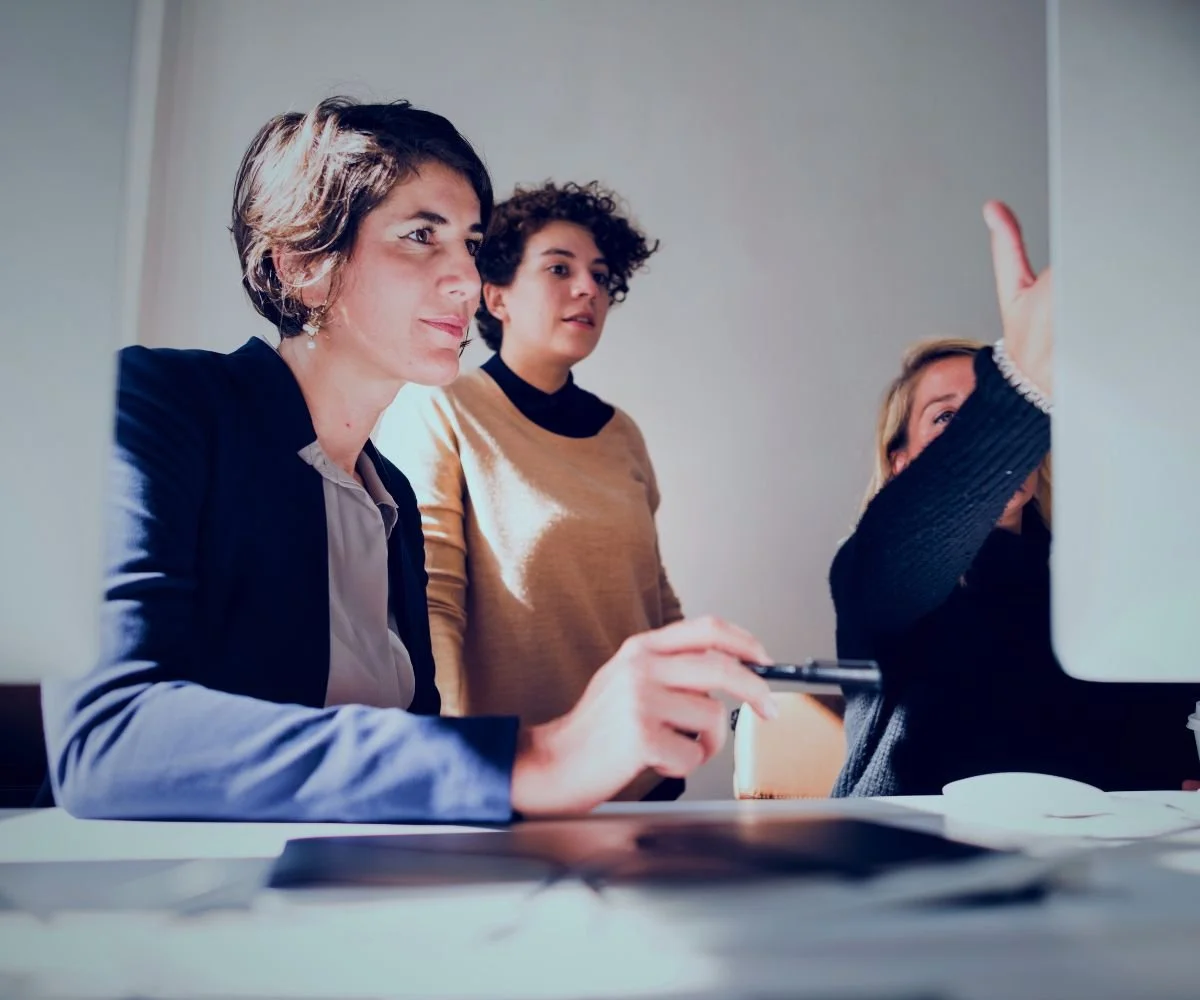 Nonprofit staff participating in a grant writing training workshop focused on funding strategy and proposal development.