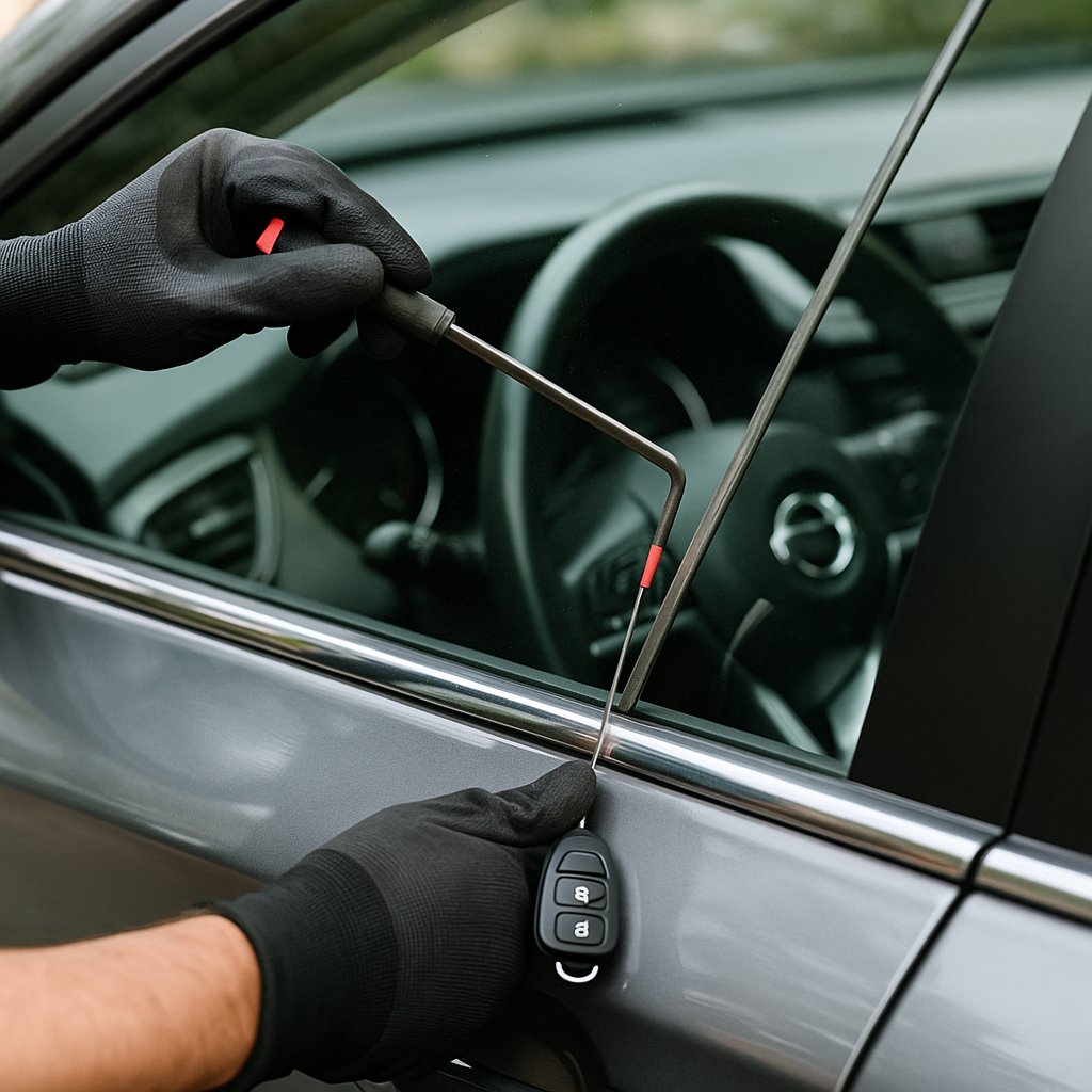 Starline Towing in Oakland, CA doing a lockout