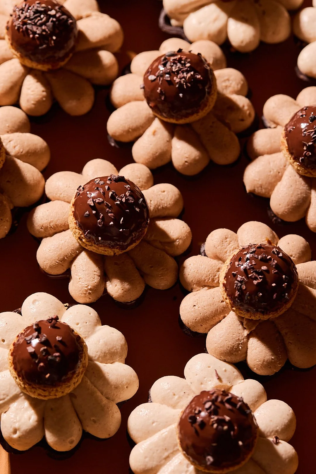 October Specials at Social Goods Modern Bakery-Saint Honore x Valhrona, filled with chestnut cream and made with Guanaja chocolate