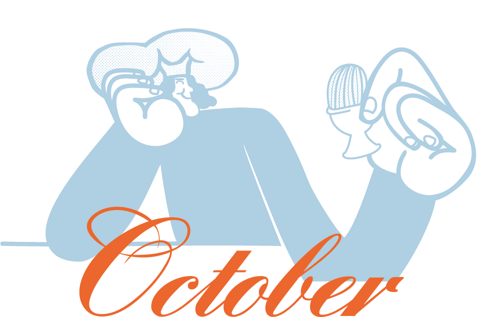 Social Goods Modern Bakery Mascot representing the October Specials