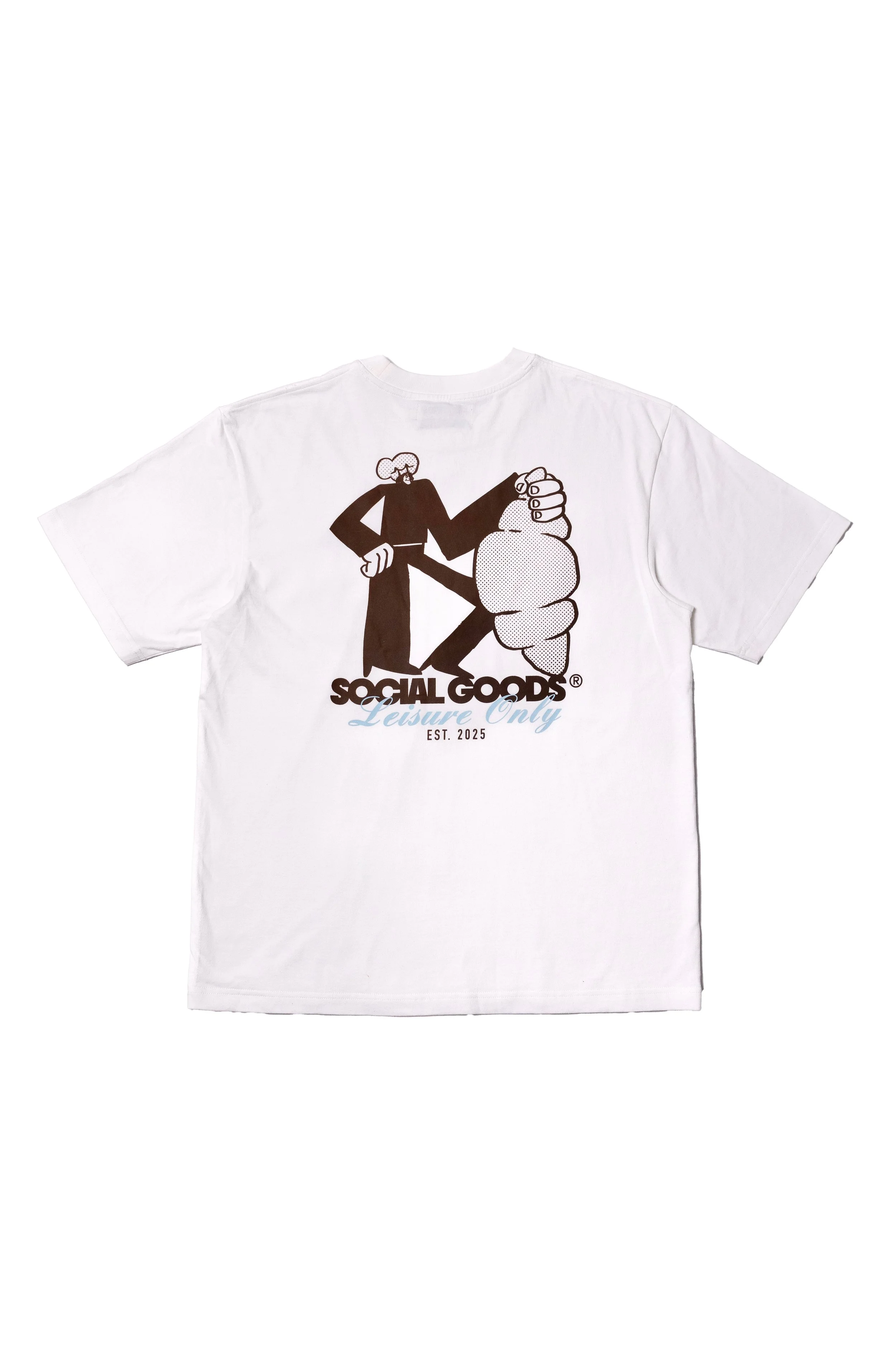 Graphic Cotton Tee: White