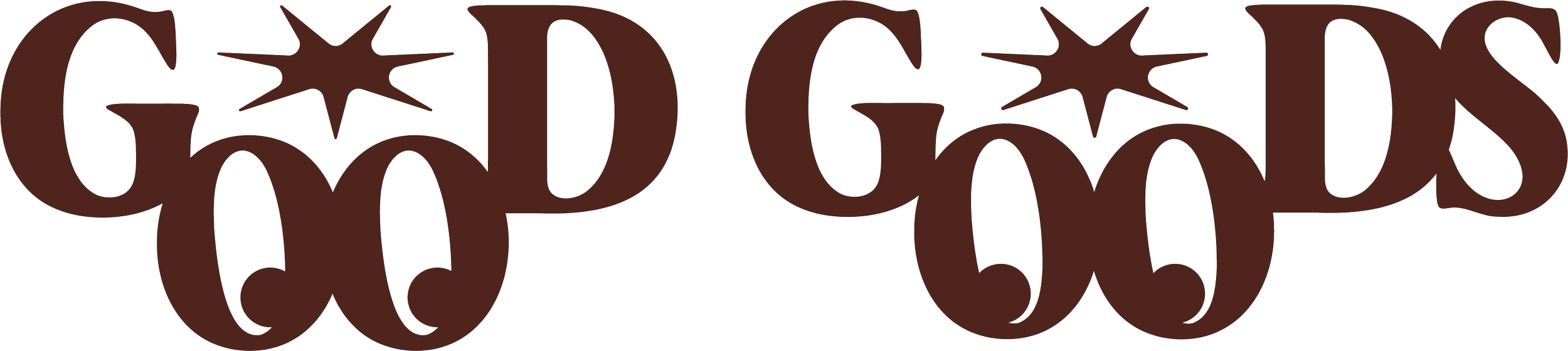 "Good Goods" brand graphic — Social Goods Modern Bakery editorial.