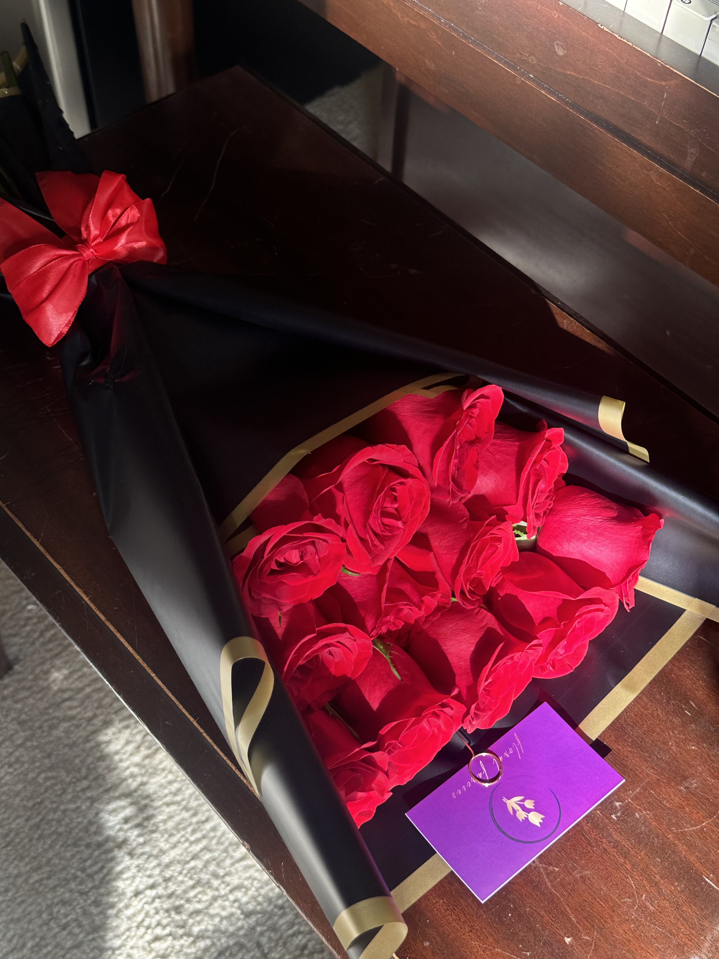 Elegant Red Rose Bouquet