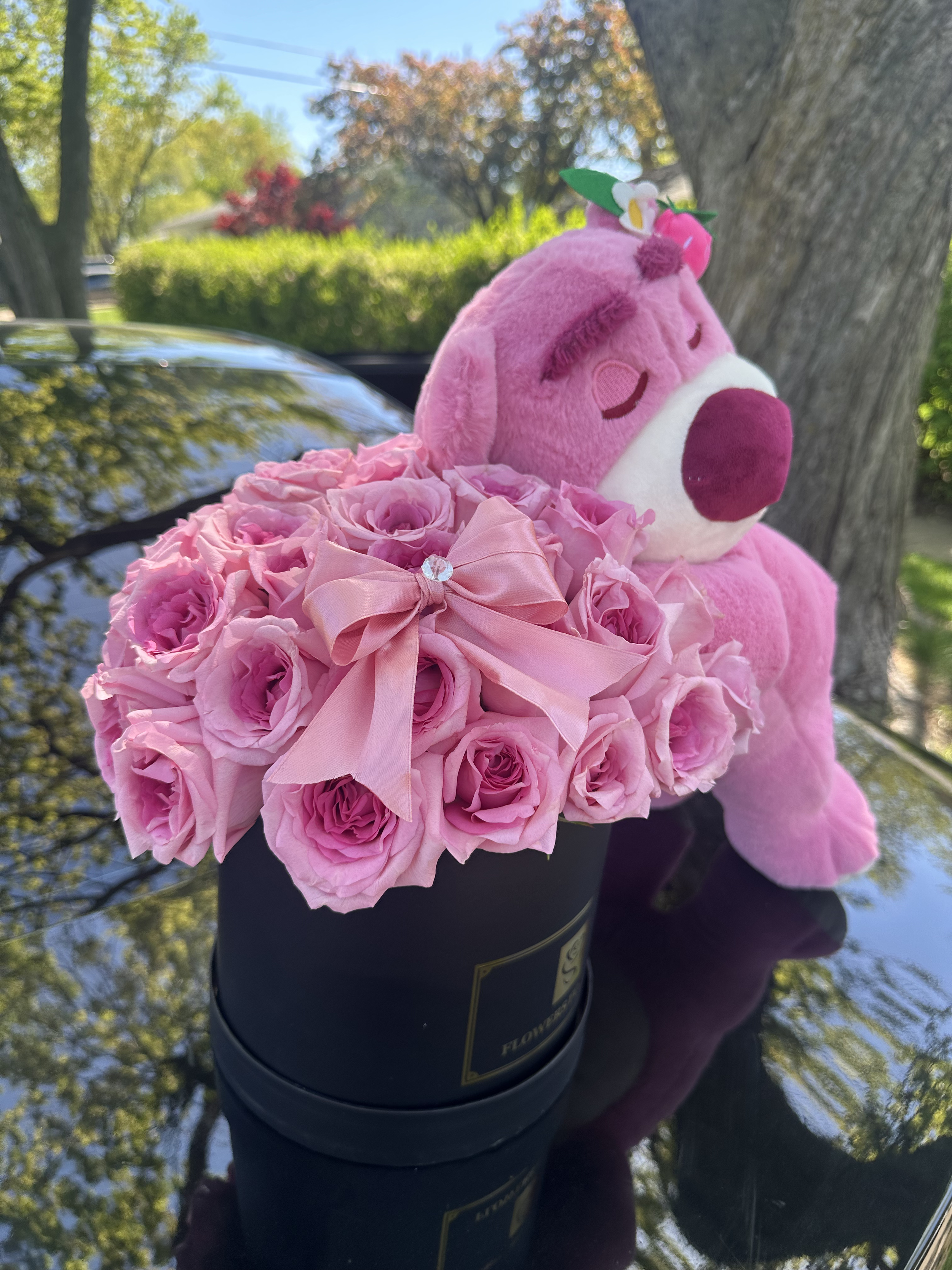 Pink Bear Arrangement