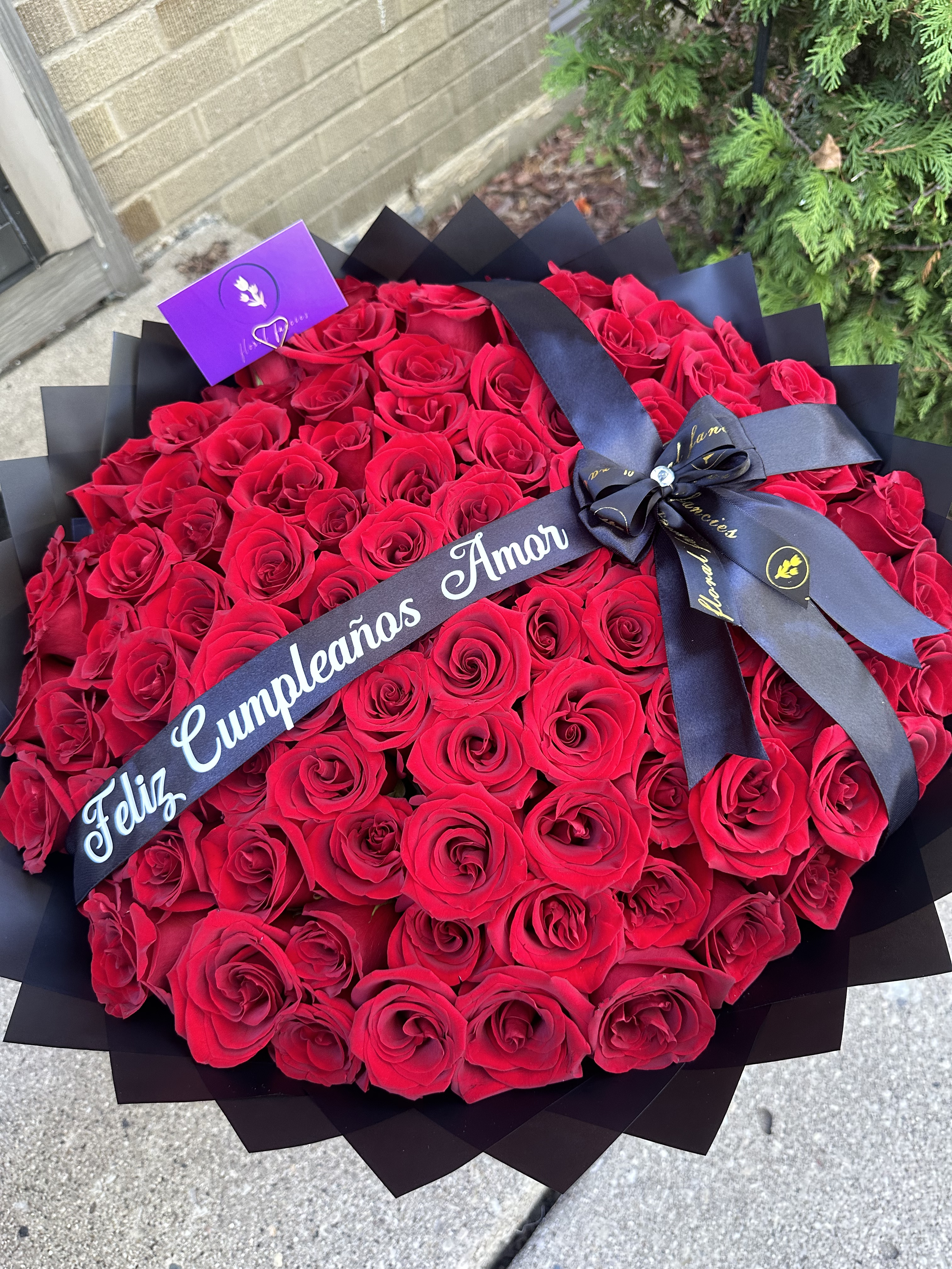 Happy Birthday Bouquet - Large Rose Bundle
