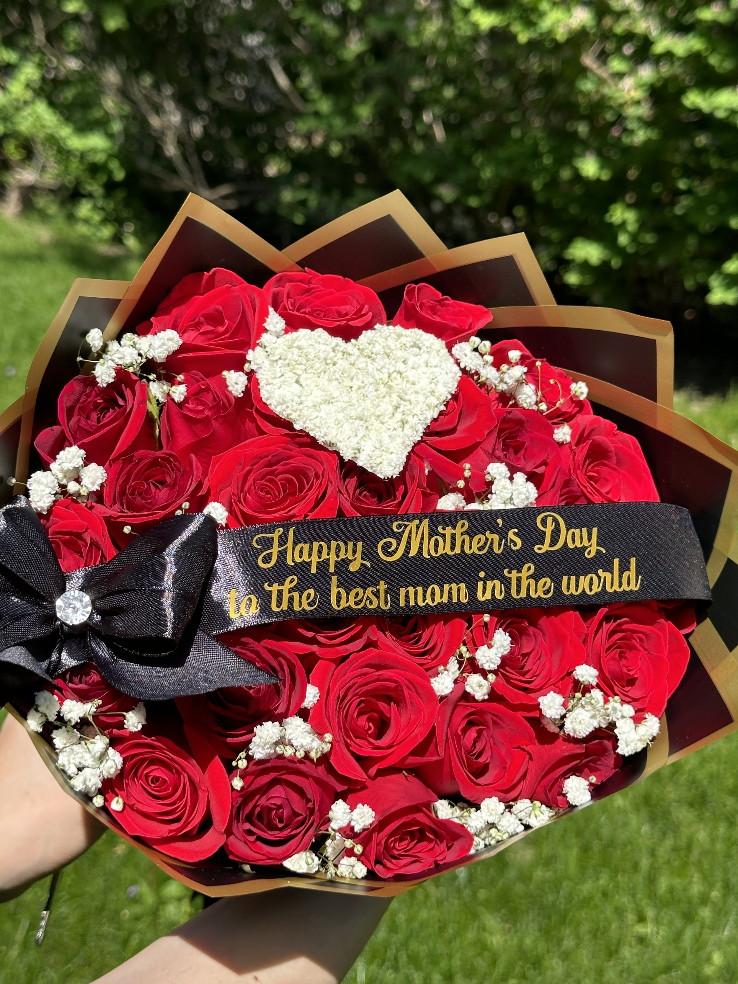 Happy Mother's Day - White Heart