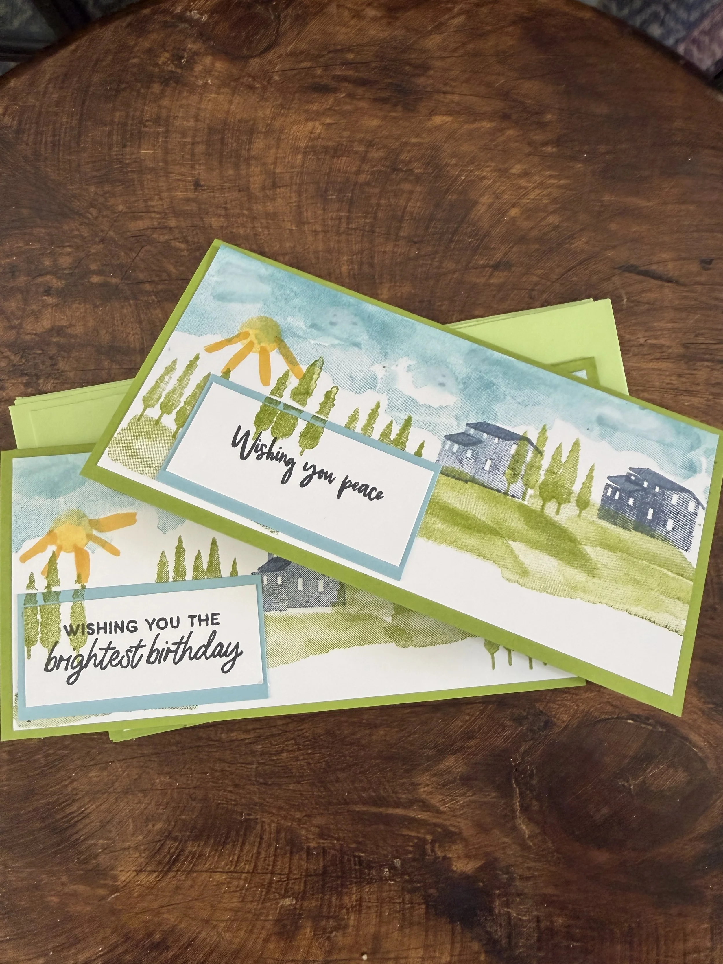Quaint Landscape Scene Card Set