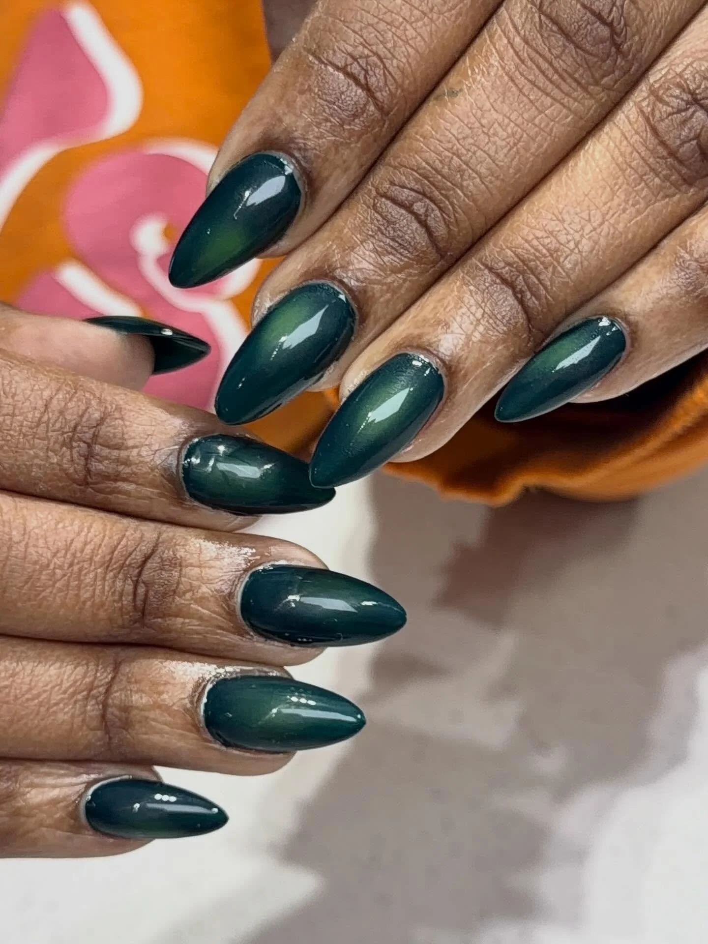 Green Aura + Gel X by Summer 💖