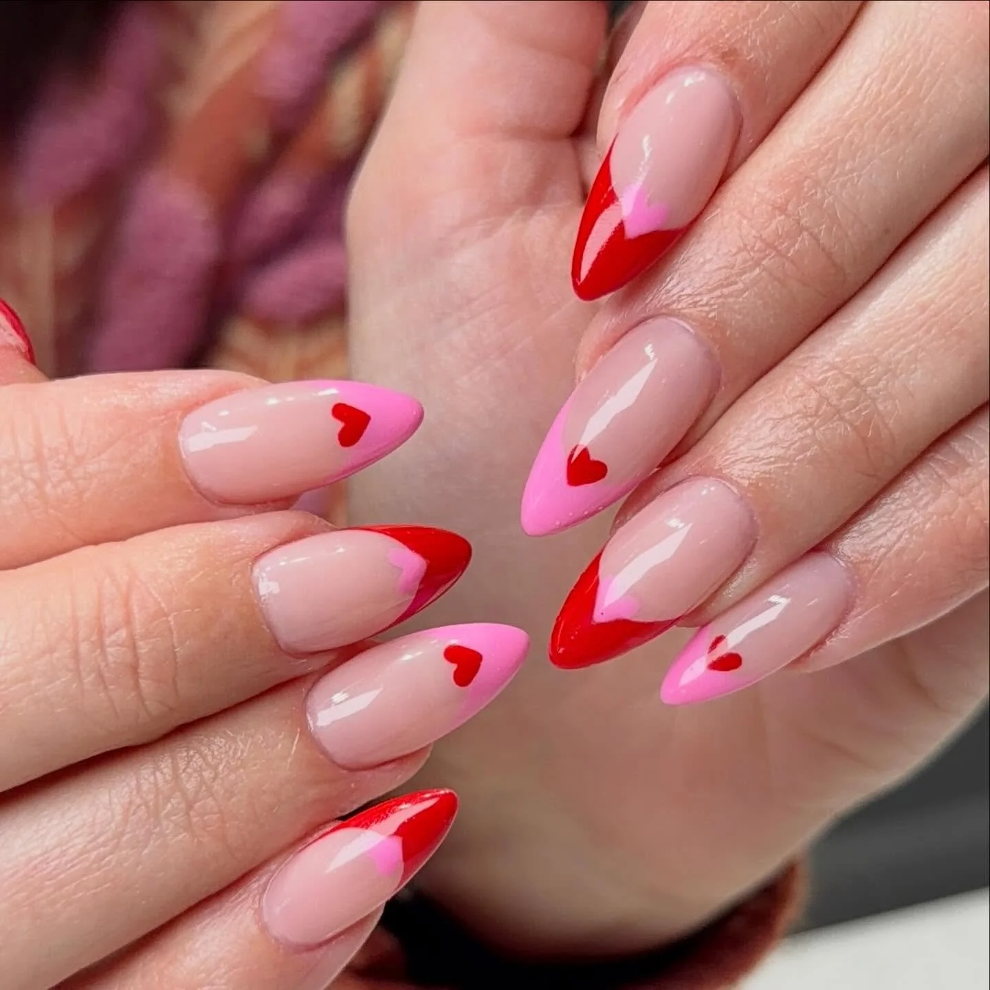 Hearts are my kryptonite 💖✨ 

Gel X with Moderate Nail Art