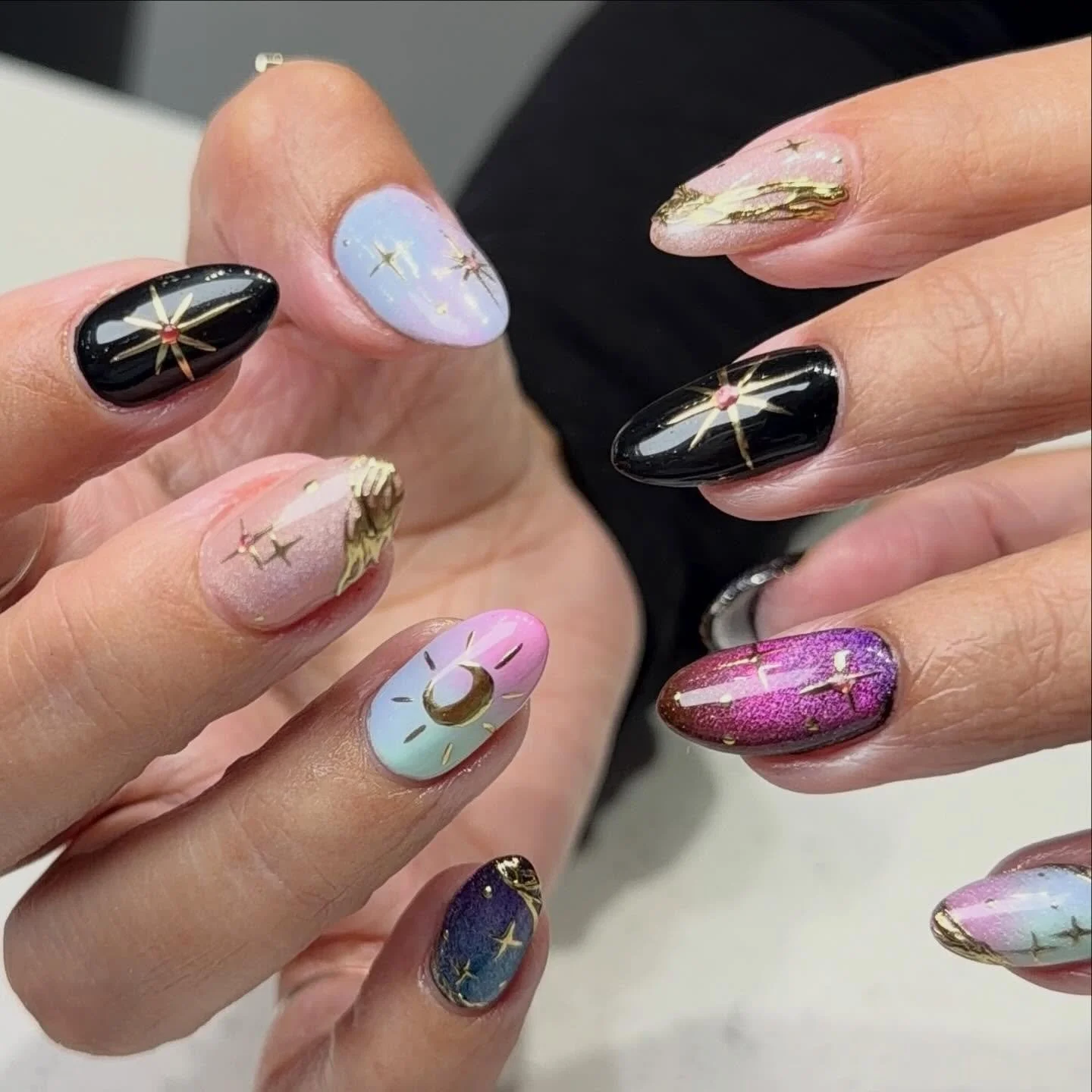 Galaxy but make it spring ✨🪩

BIAB Infill 💜
