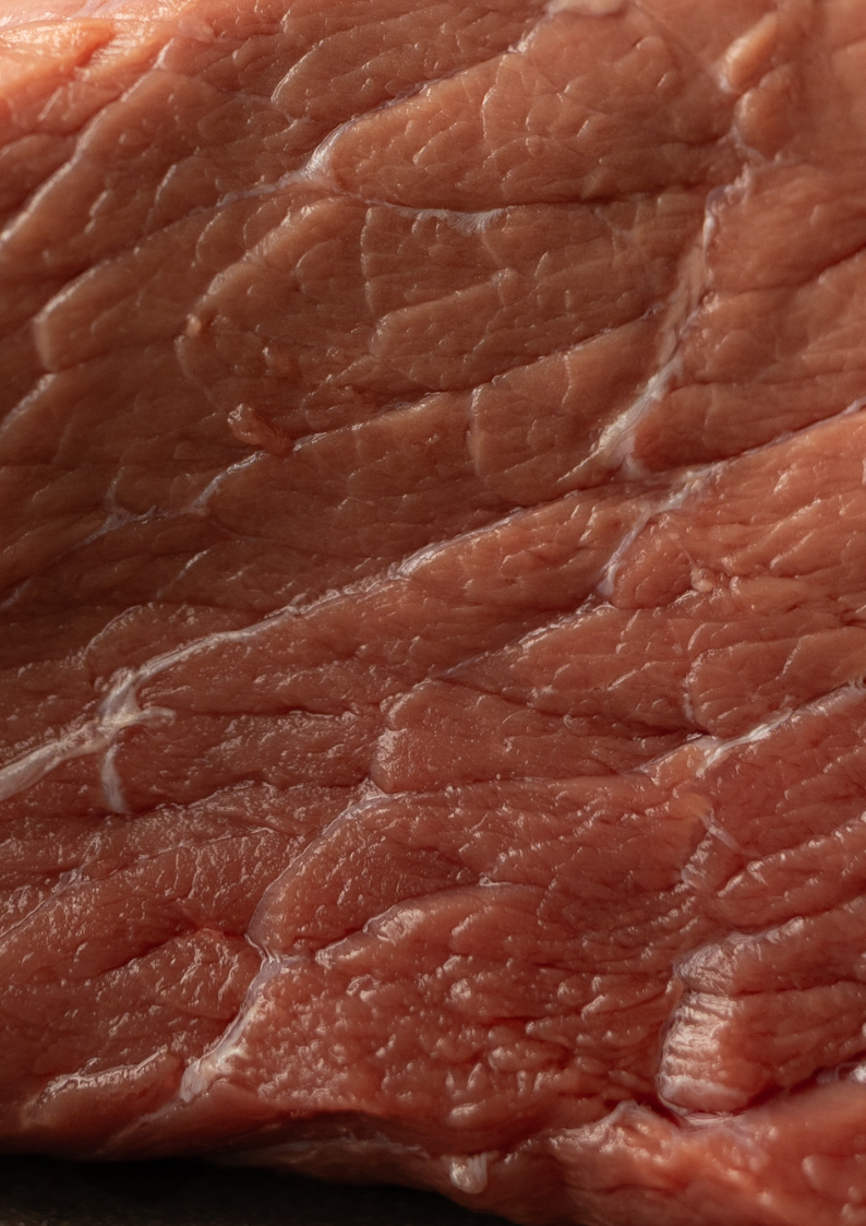 Close up Manzo fassone meat raw