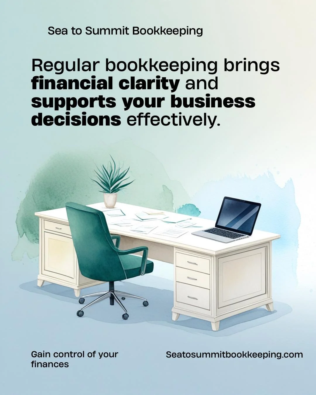 Regular bookkeeping isn&rsquo;t just a task &mdash; it&rsquo;s a tool for smarter business decisions.

When your books are up to date, you can:
📊 Spot cash flow issues before they grow
✅ Make confident, data-backed decisions
📅 Stay ready for growth