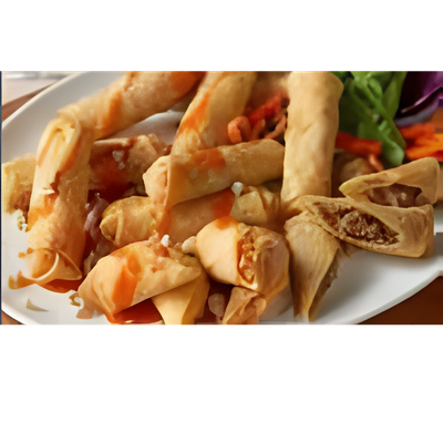 Philly Cheesesteak Spring Rolls - gourmet party starters for corporate events and graduations in Elyria and Amherst.