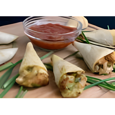 Chicken Quesadilla Cones - unique appetizer catering for events in Lorain County and Cleveland.