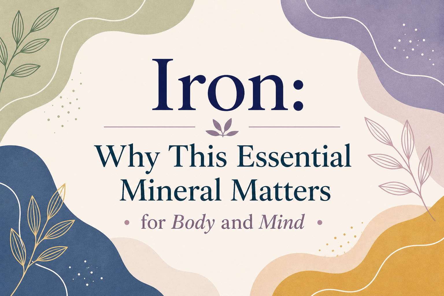 Iron: Why This Essential Mineral Matters for Body and Mind