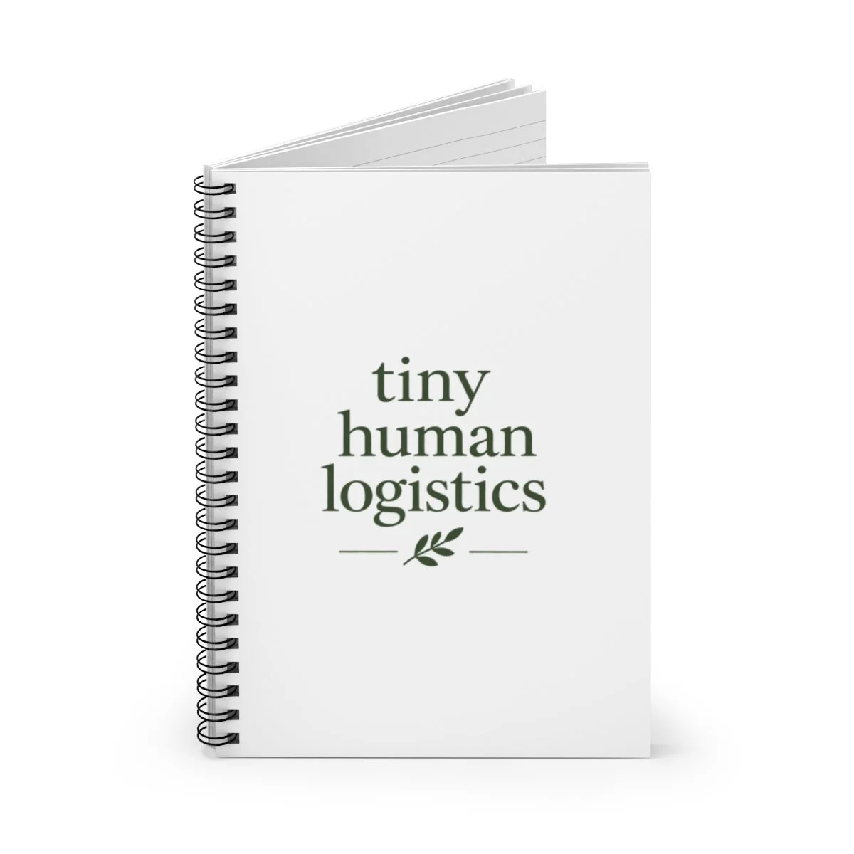 "Tiny Human Logistics" Notebook- Spiral Ruled Journal for Parents & Caregivers