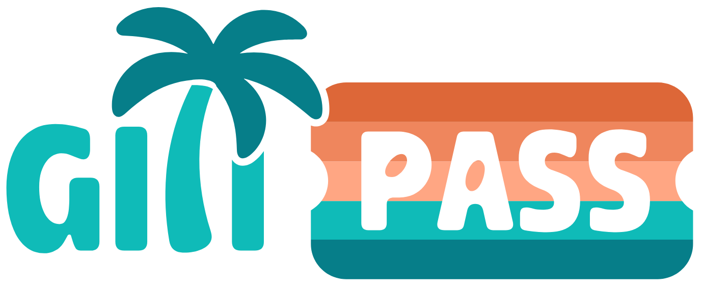 GiliPass logo in tropical style with vibrant colours