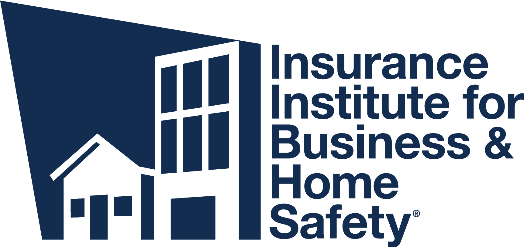 Logo of Insurance Institute for Business & Home Safety featuring stylized buildings and text.
