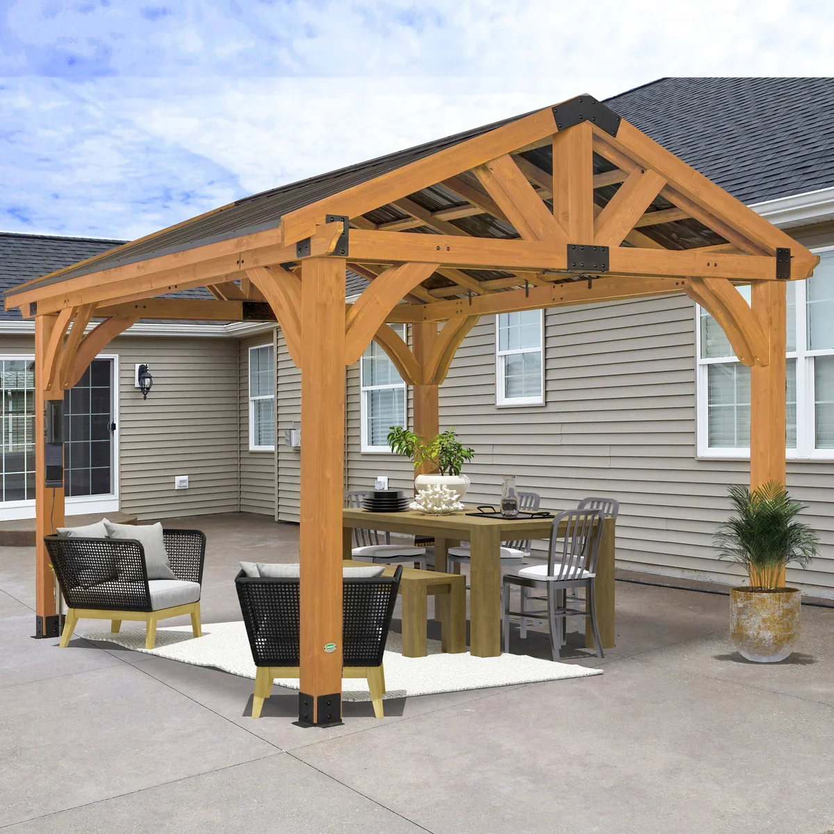 12x12 Arlington Gazebo with Electric