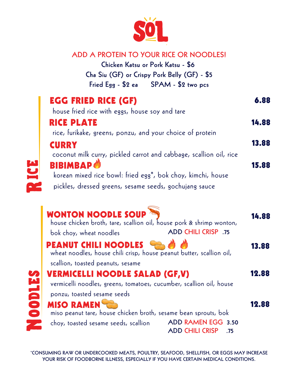 Menu | Discover Delicious Dining — Visit Today — Sol Café
