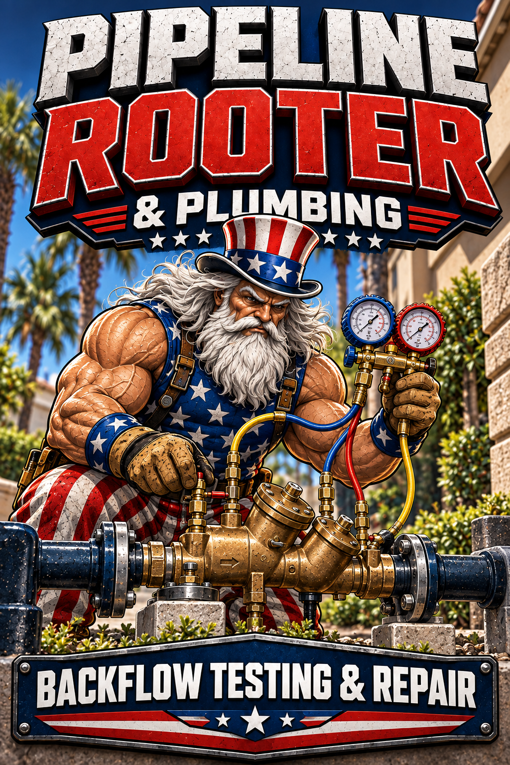 Pipeline Rooter backflow testing and repair logo