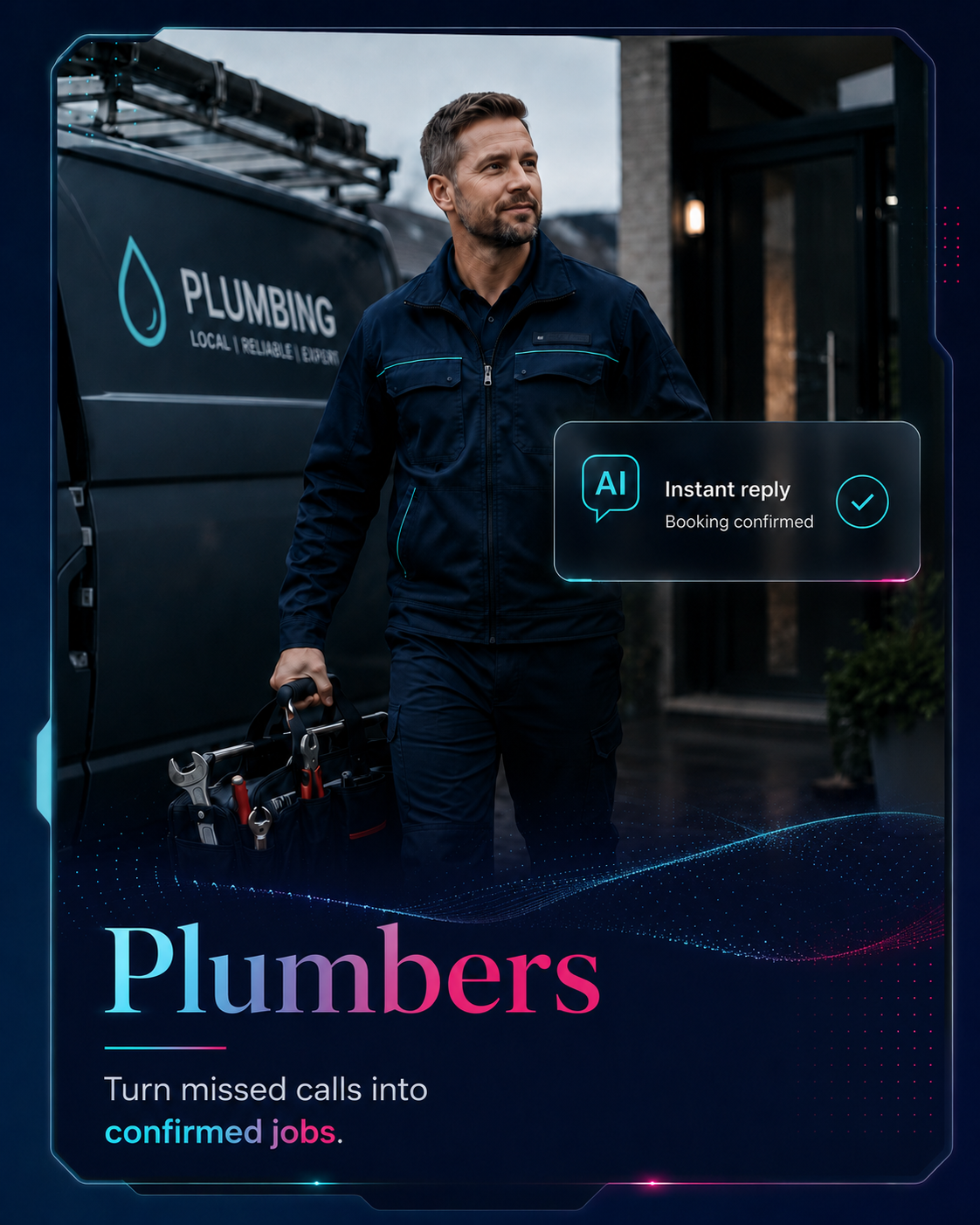 Plumbers - turn missed calls into confirmed jobs
