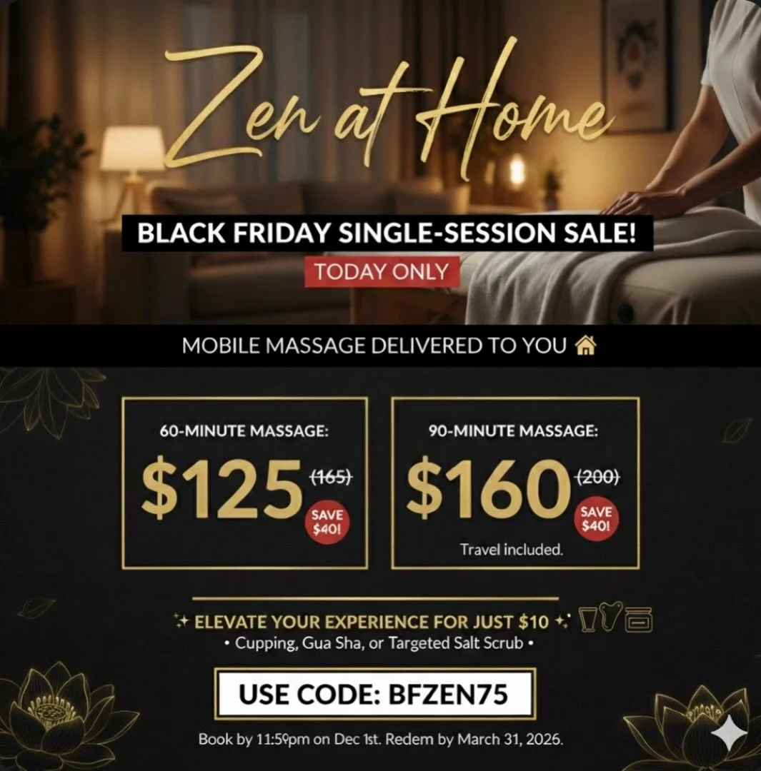 STOP THE SCROLL! ✋ Black Friday savings have officially arrived, and we&rsquo;re bringing the Zen right to your home!
Forget fighting the crowds. Treat yourself or a loved one to the ultimate in-home relaxation with our &ldquo;Zen at Home&rdquo; Mobi