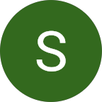 Green circle with a white letter 'S' in the center
