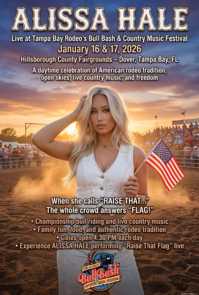 🎸 Alissa Hale to Kick Off the Bull Bash at Tampa Rodeo with a Special Tribute Premiere 🇺🇸