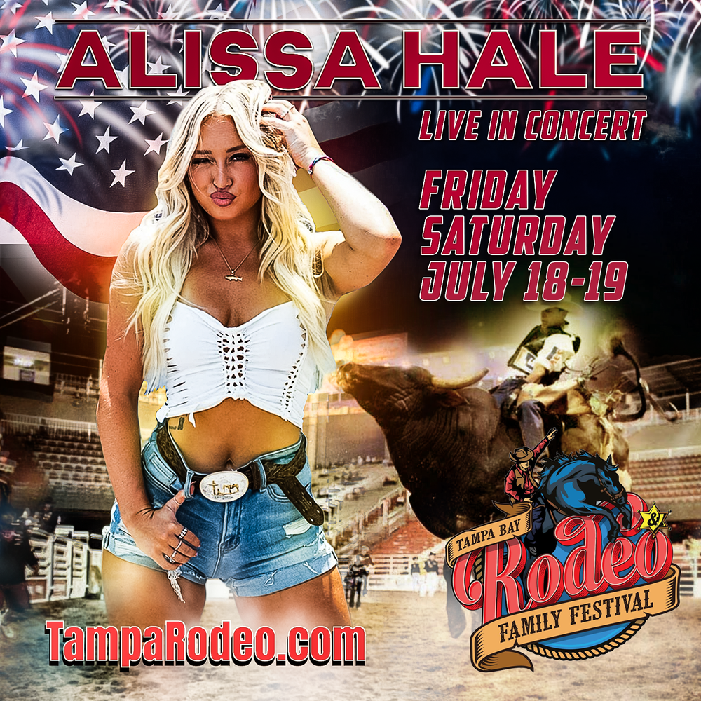 Alissa Hale live in concert at Tampa Bay Rodeo and Family Festival, July 18 and 19