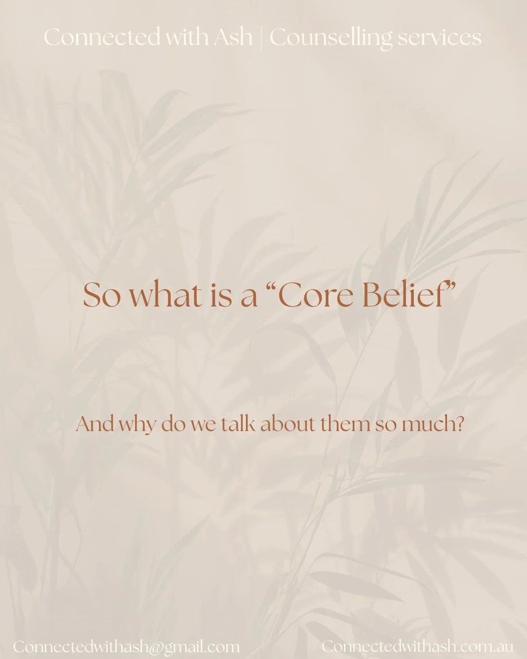 Core beliefs are discussed a lot in therapy, but what does it actually mean 👉🏼 

Swipe to find out