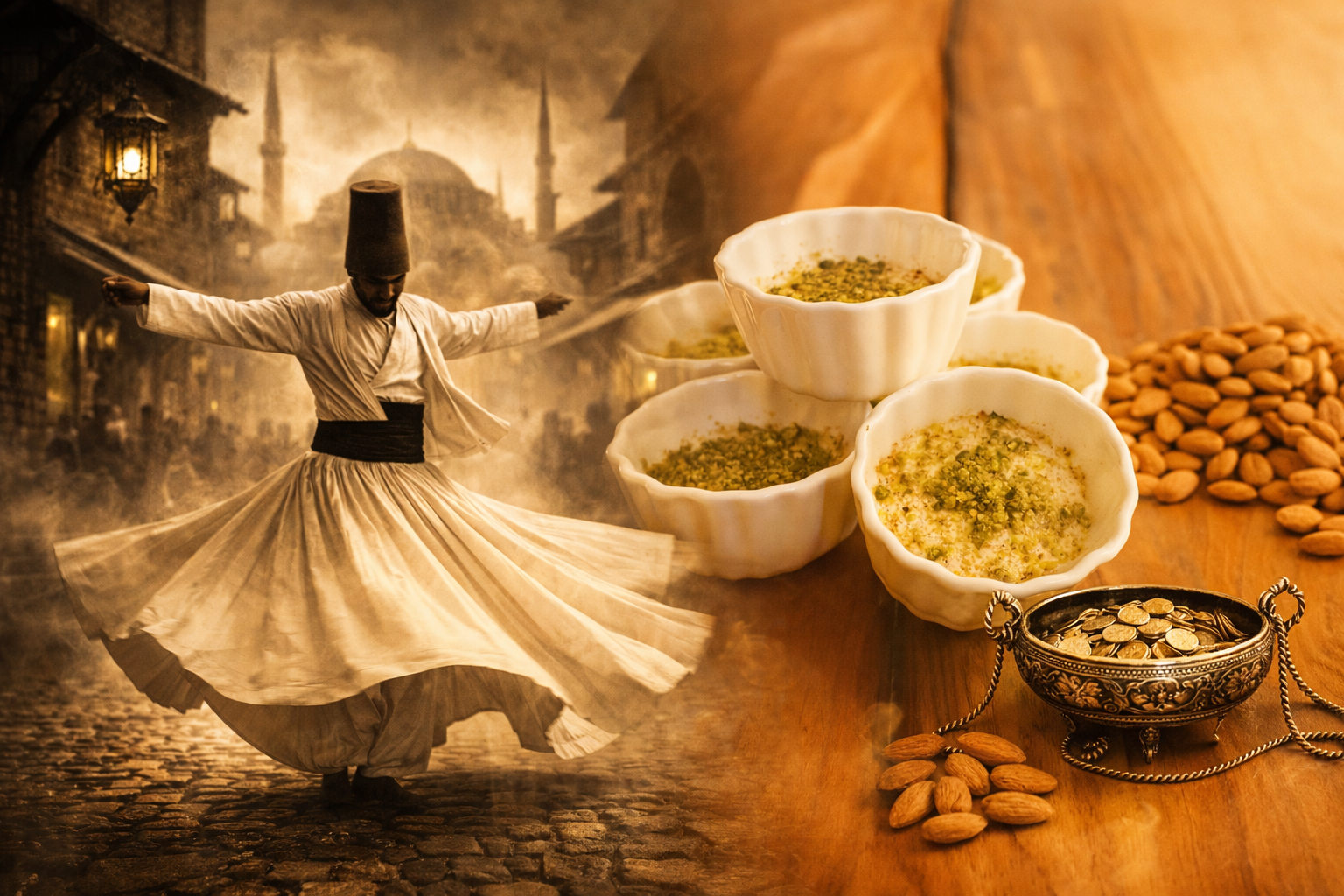 Keshkul - Almond pudding