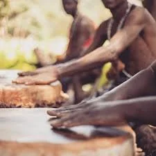 Men playing the Mwazindika drums, part of the Culture Pool Fest by Utopia Experiences. Highlight Kenya Heritage and culture through music.
