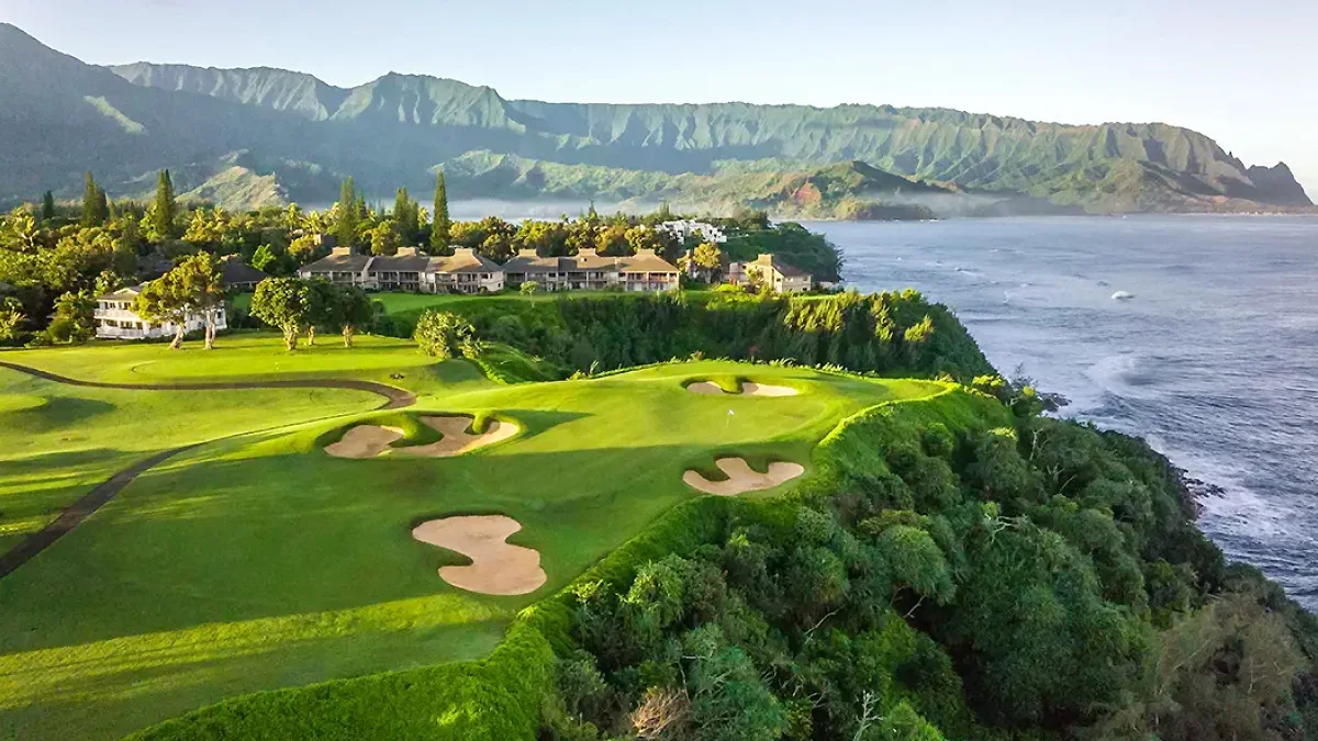 Ariel view of the Makai golf course.