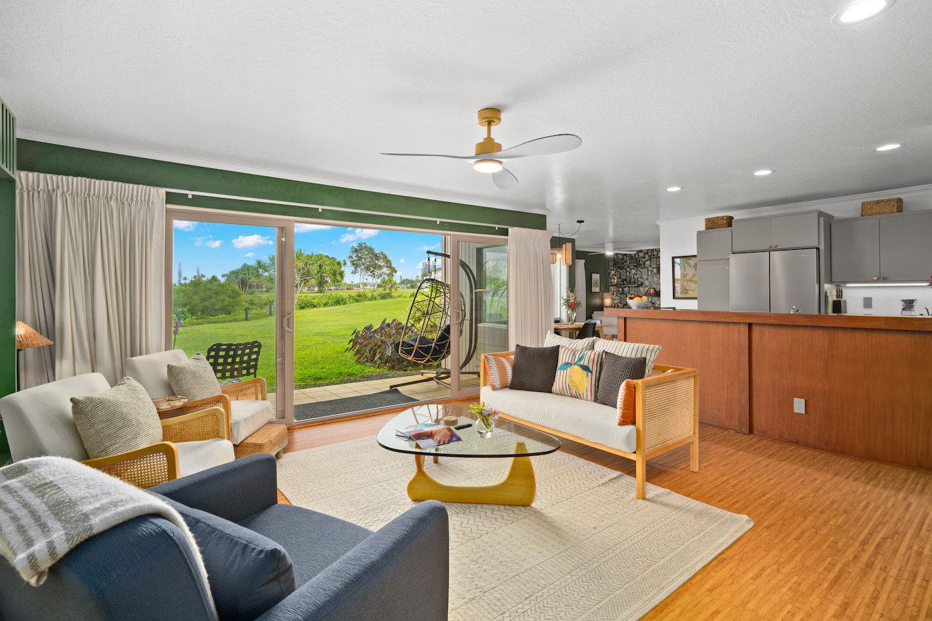 Living Room with Cliffside Ocean Views