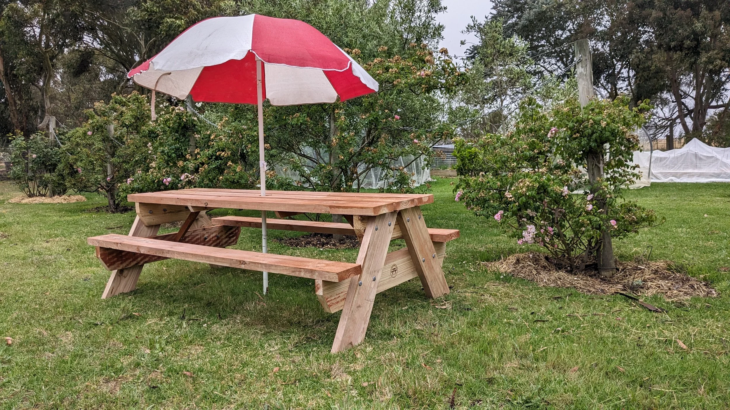 six seater picnic tables made in Geelong