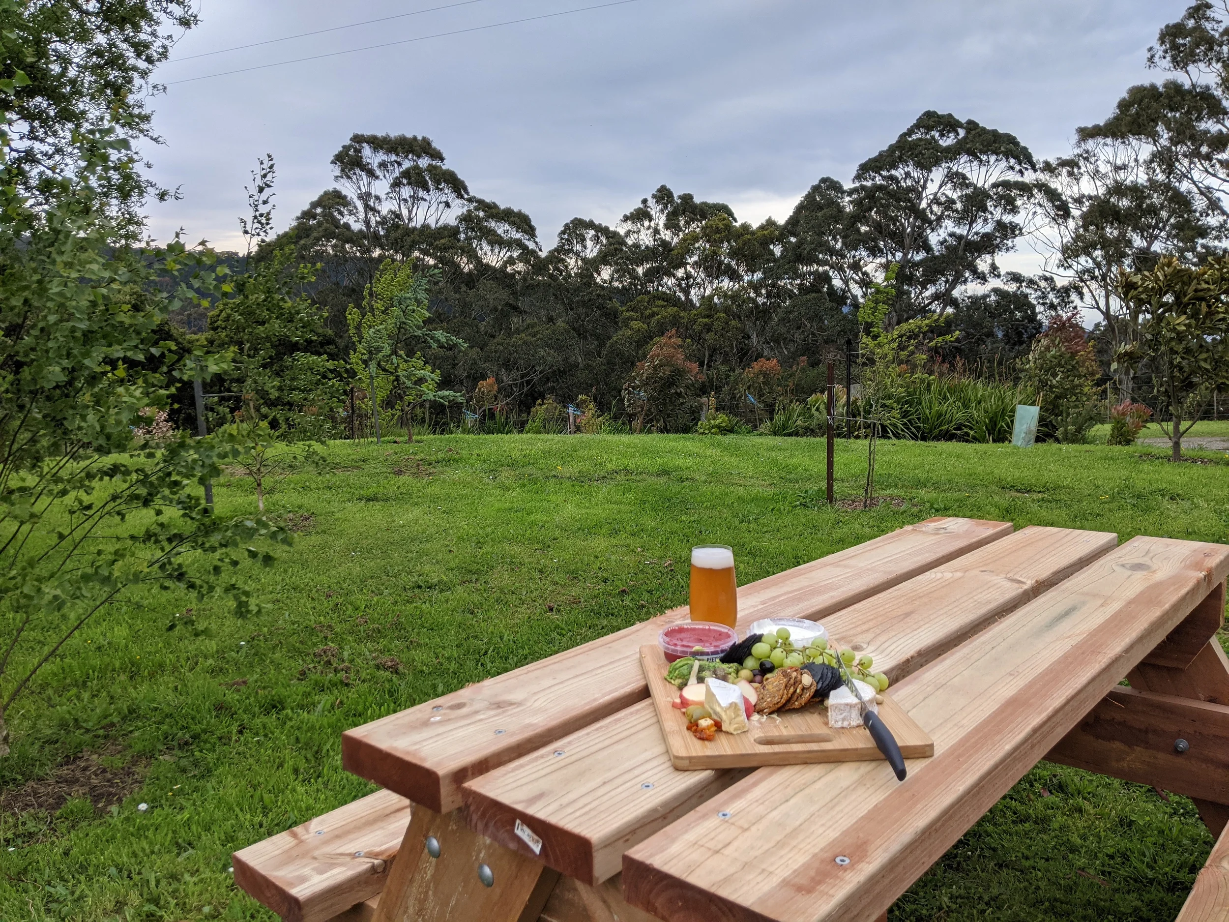Custom outdoor picnic tables