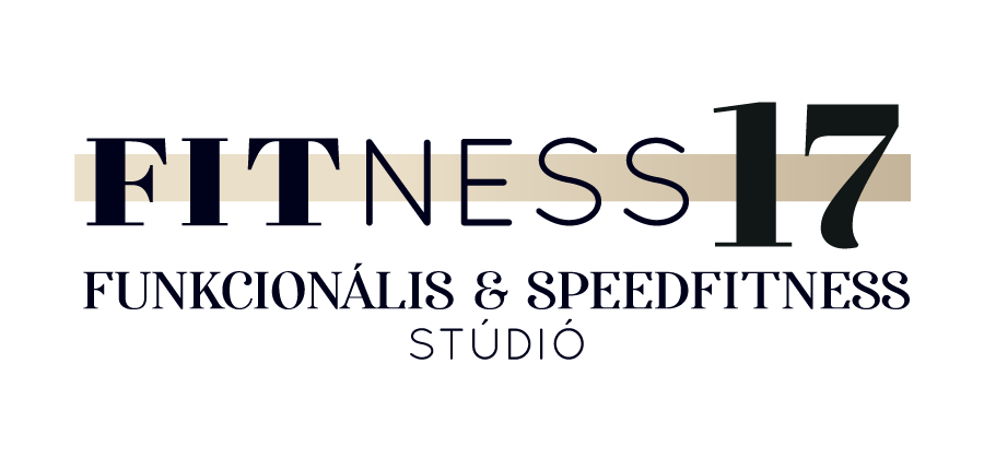 Logo of Fitness 17 Funkcionális & Speedfitness Studio with text in Hungarian.