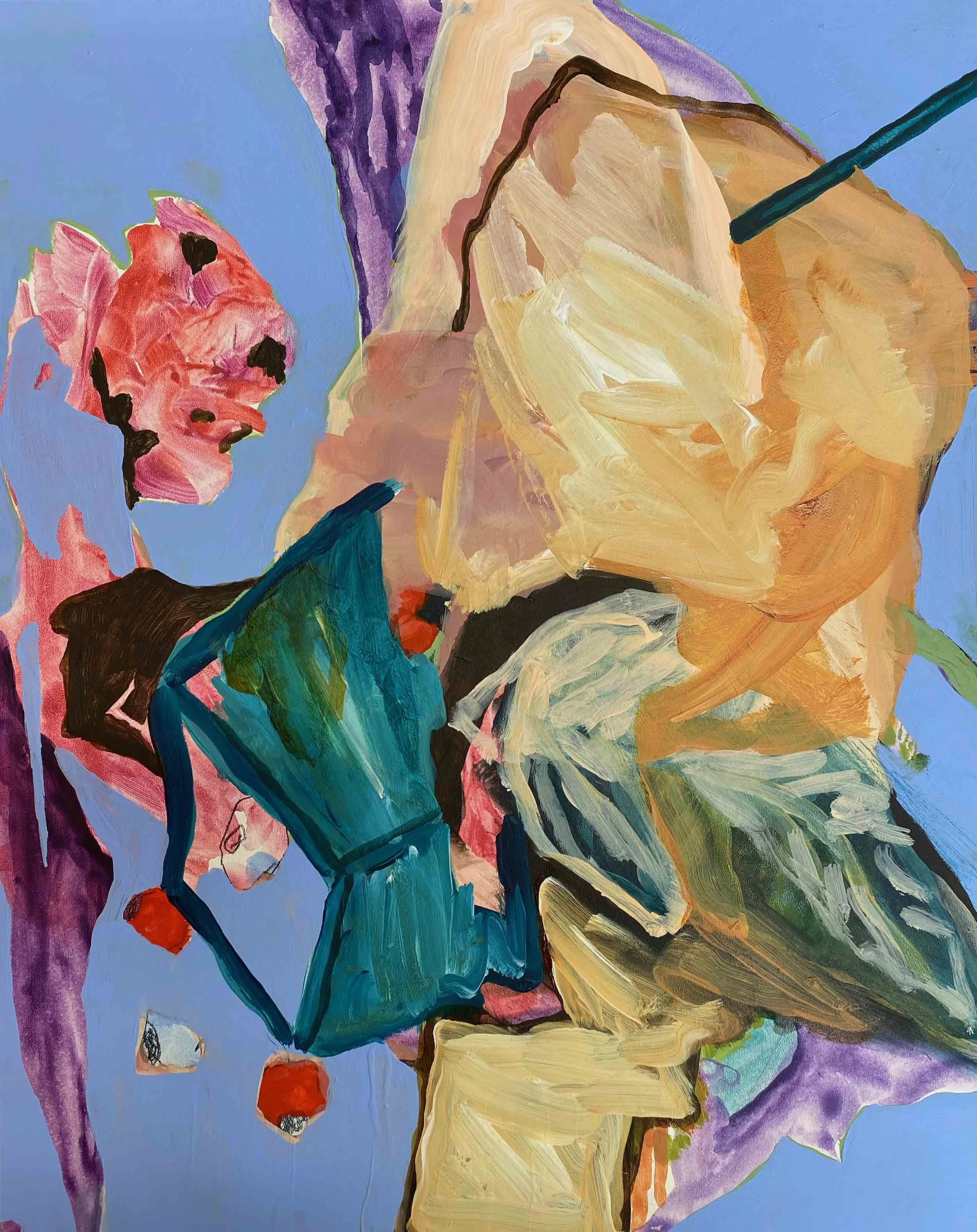 Abundance Mini III, 2025, Acrylic on woodpanel - 30x24cm