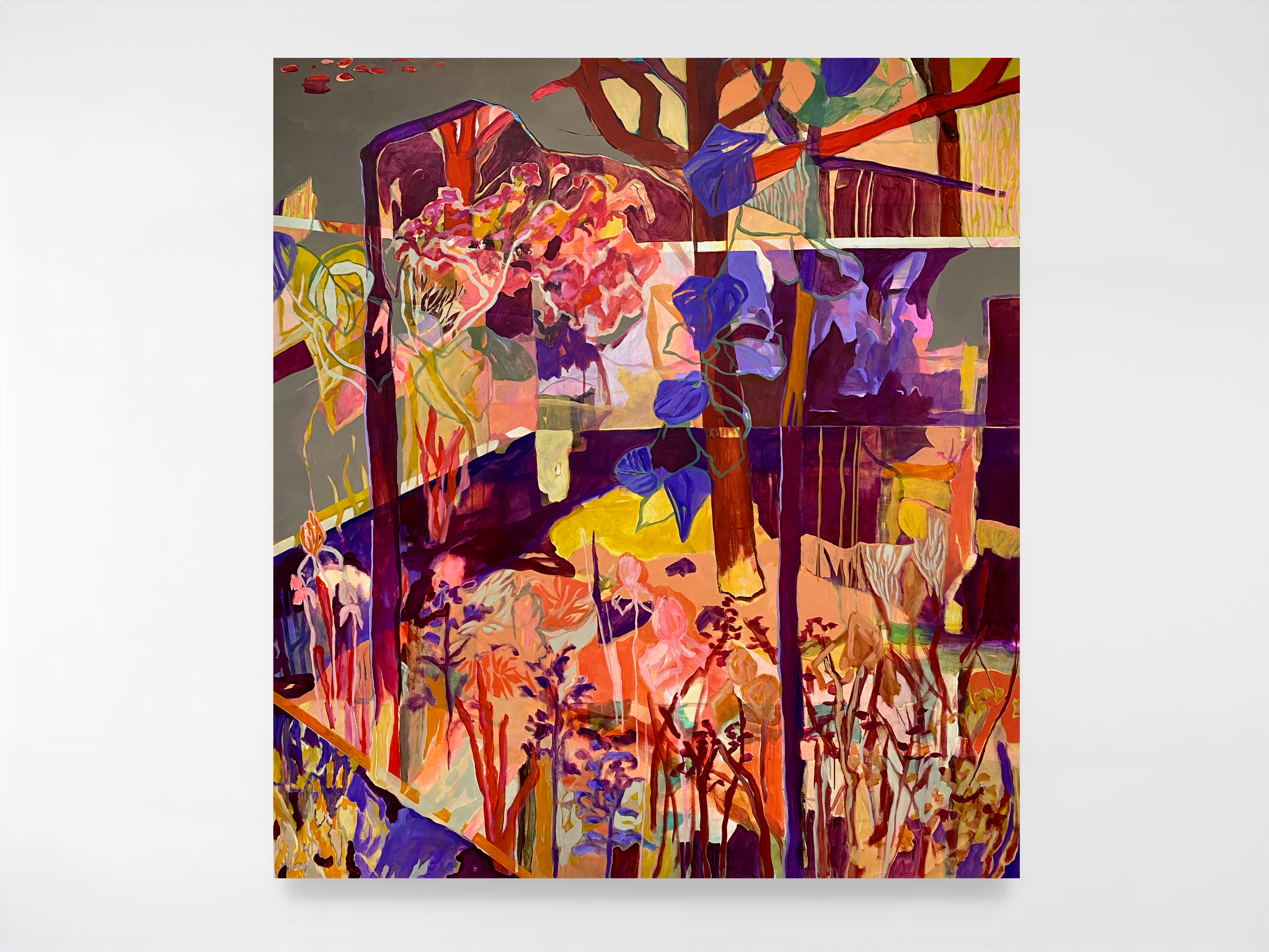 The Gardens, 2025, acrylic on canvas - 197x180cm 
