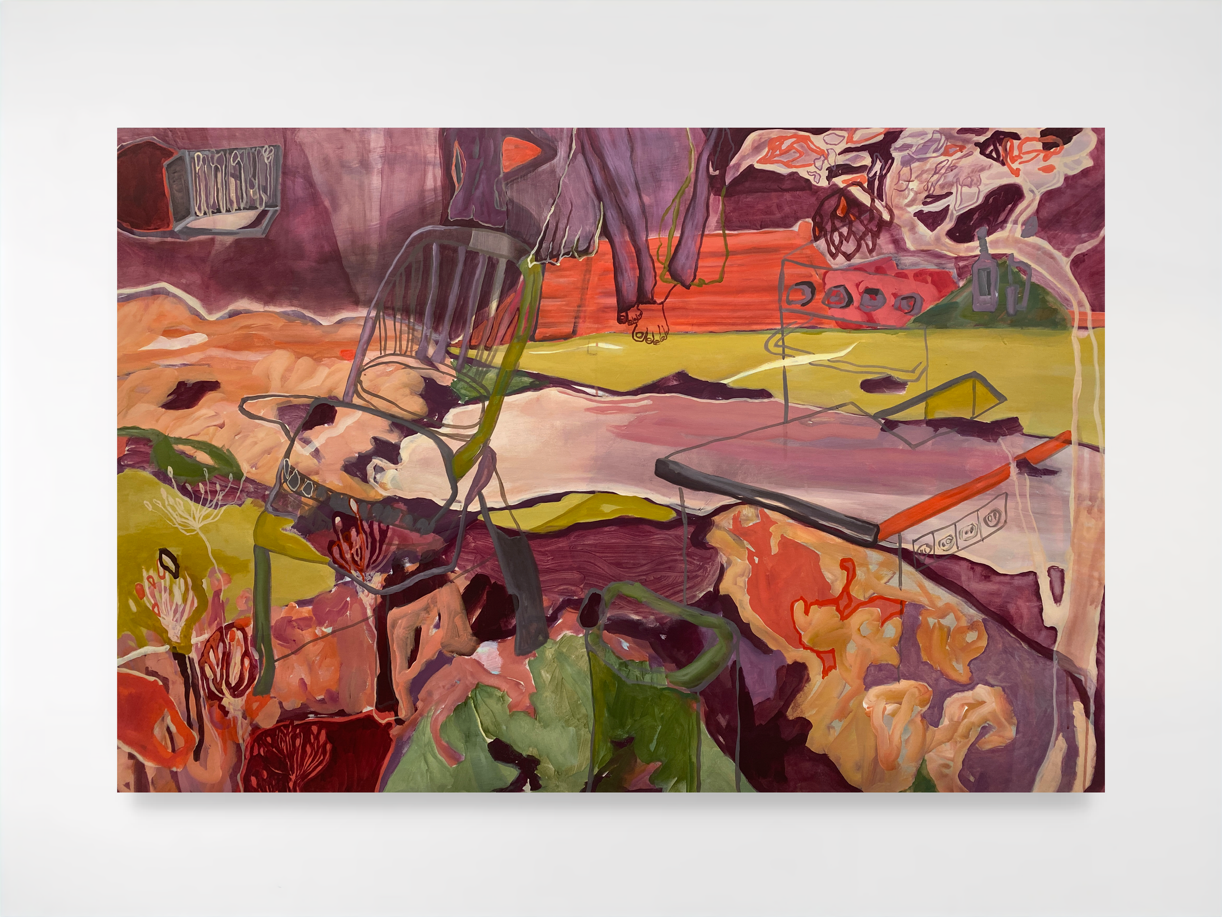 Memories of Home, 2025, Acrylic on canvas  — 103x153x3 cm