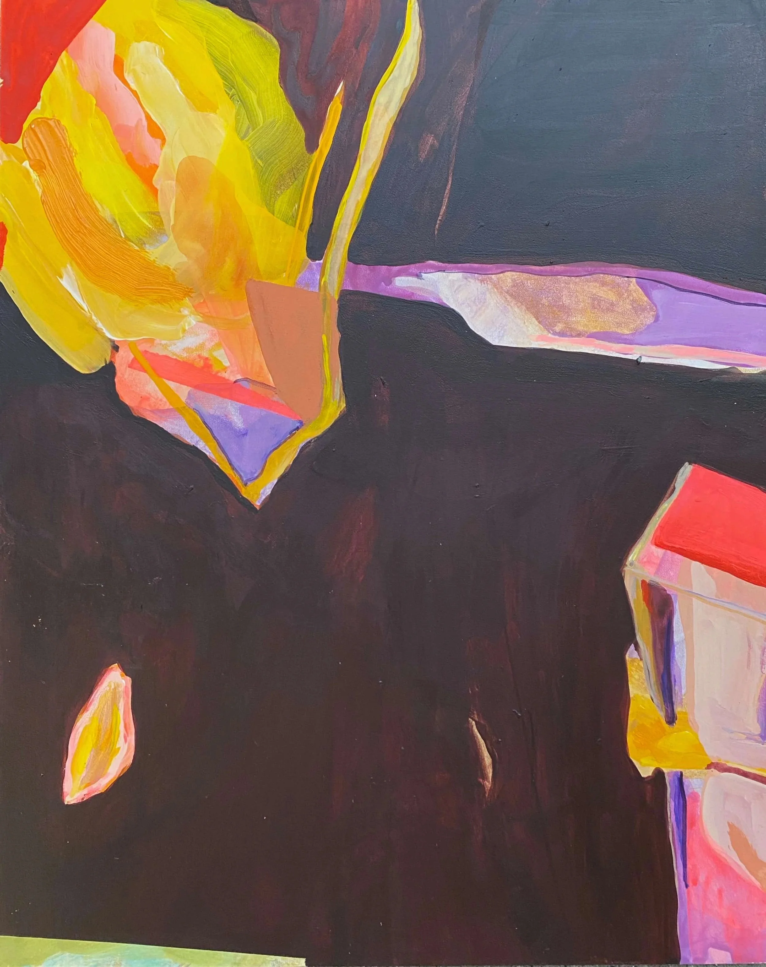 Abundance Mini V, 2025, Acrylic on woodpanel - 30x24cm