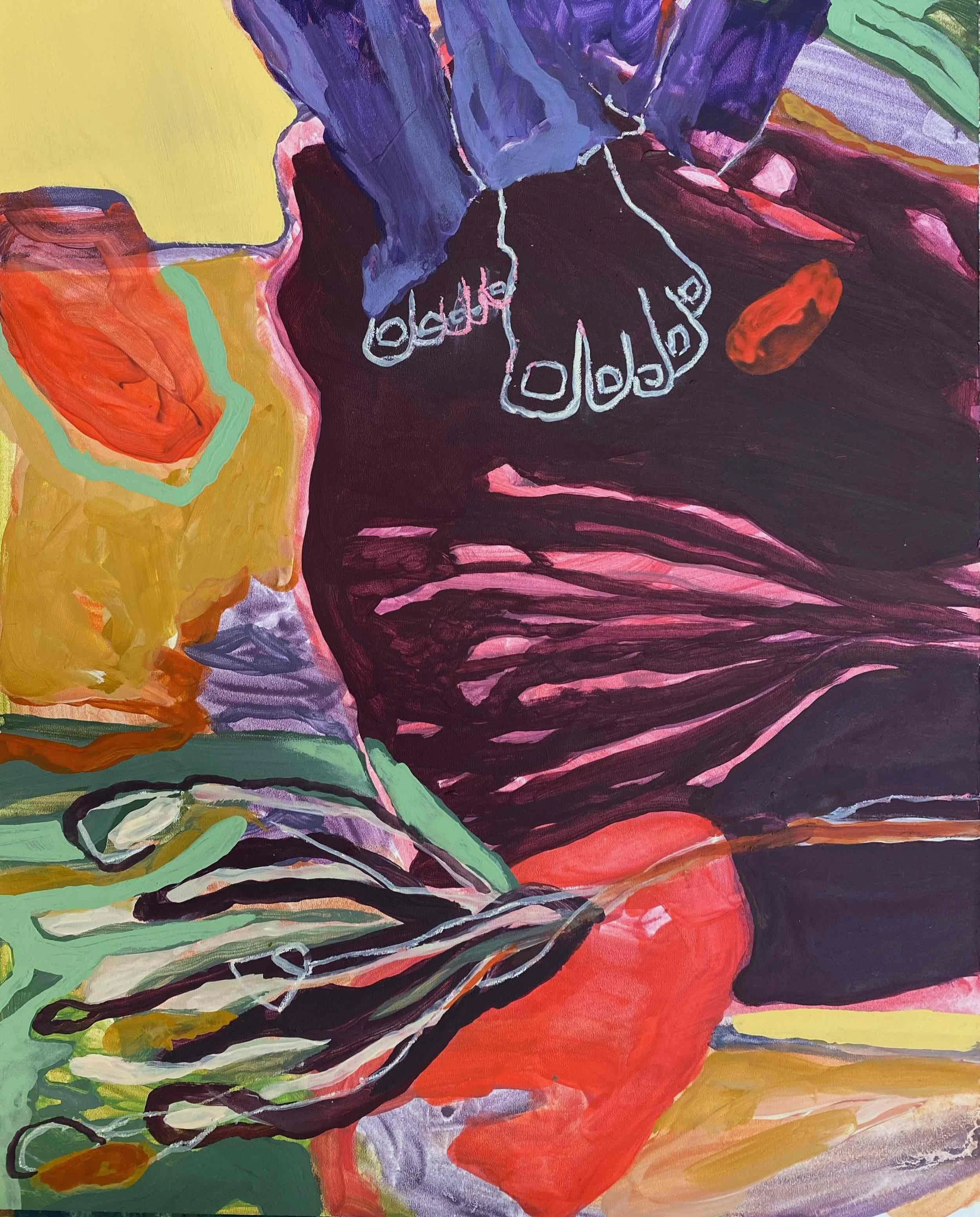 Abundance Mini II, 2025, Acrylic on woodpanel - 30x24cm