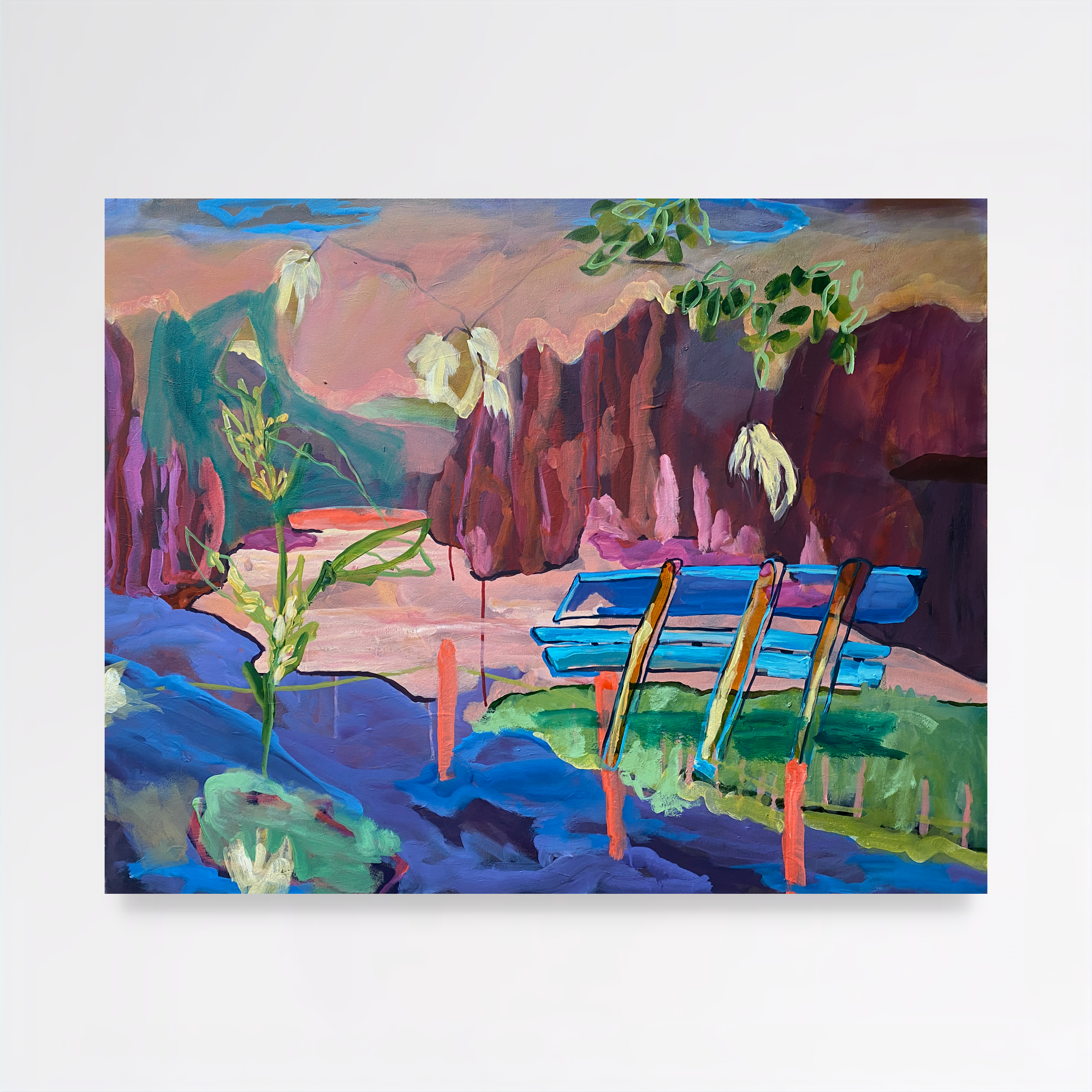 A Place to breath, 2025, Acrylic on canvas - 80x100x2cm