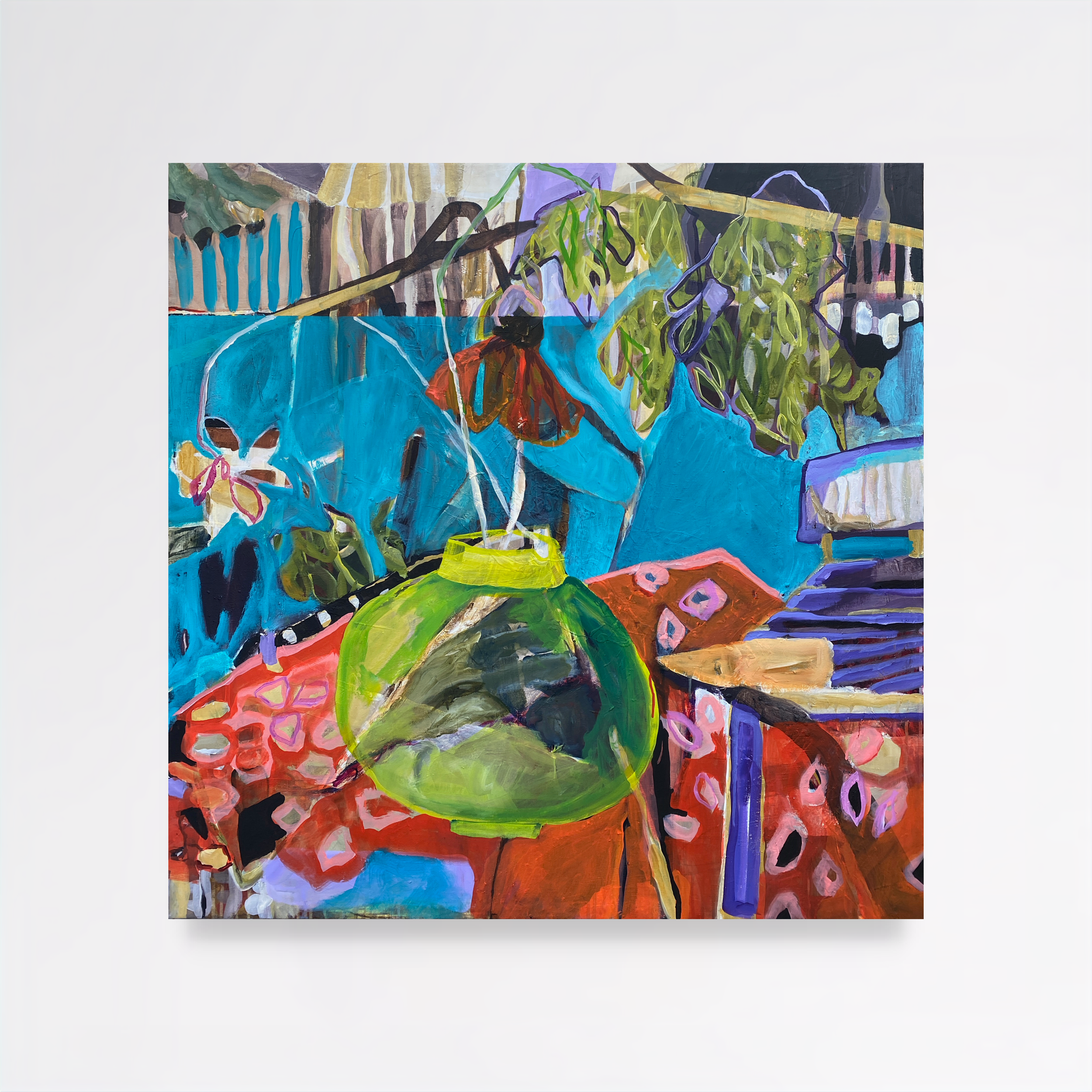 Imagine, 2025, Acrylic on canvas  — 100x100x4.5 cm