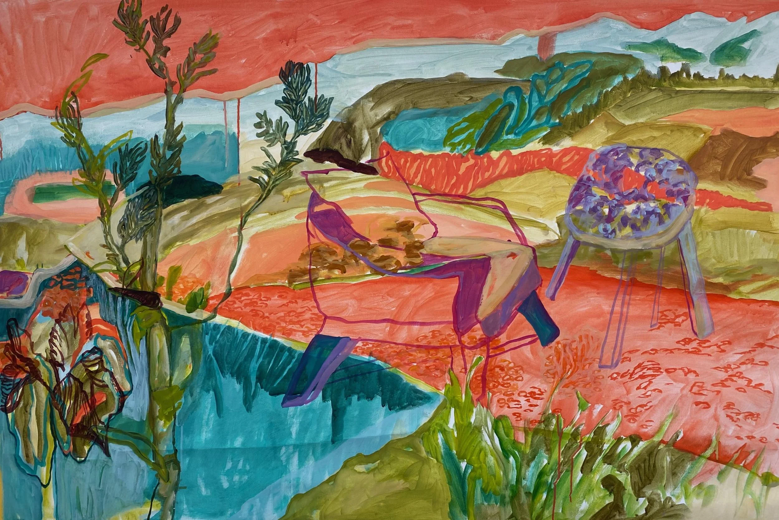 A Breath of Fresh Air, 2025, Acrylic on canvas  — 103x153x3 cm