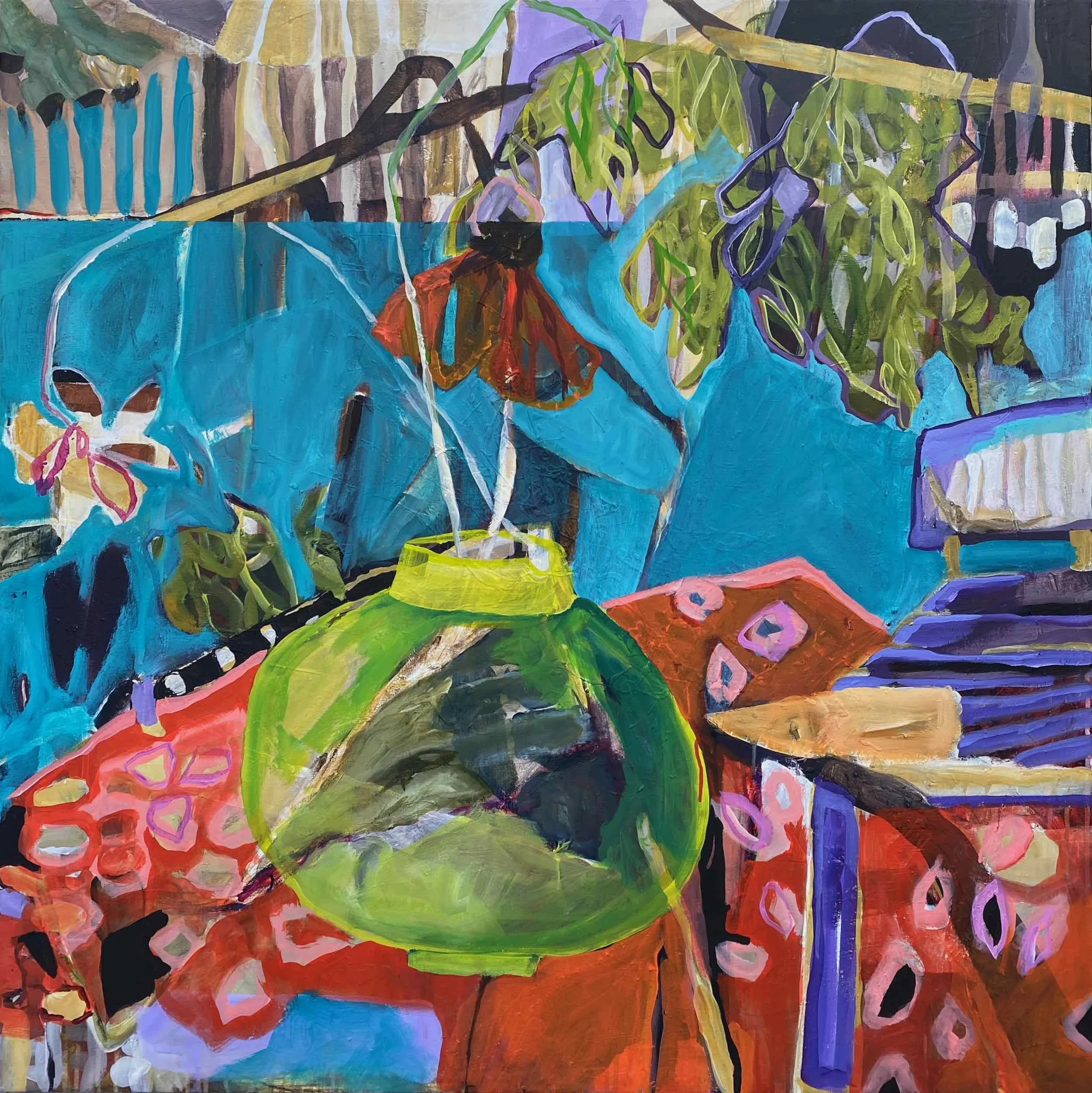 Imagine, 2025, Acrylic on canvas  — 100x100x4.5 cm