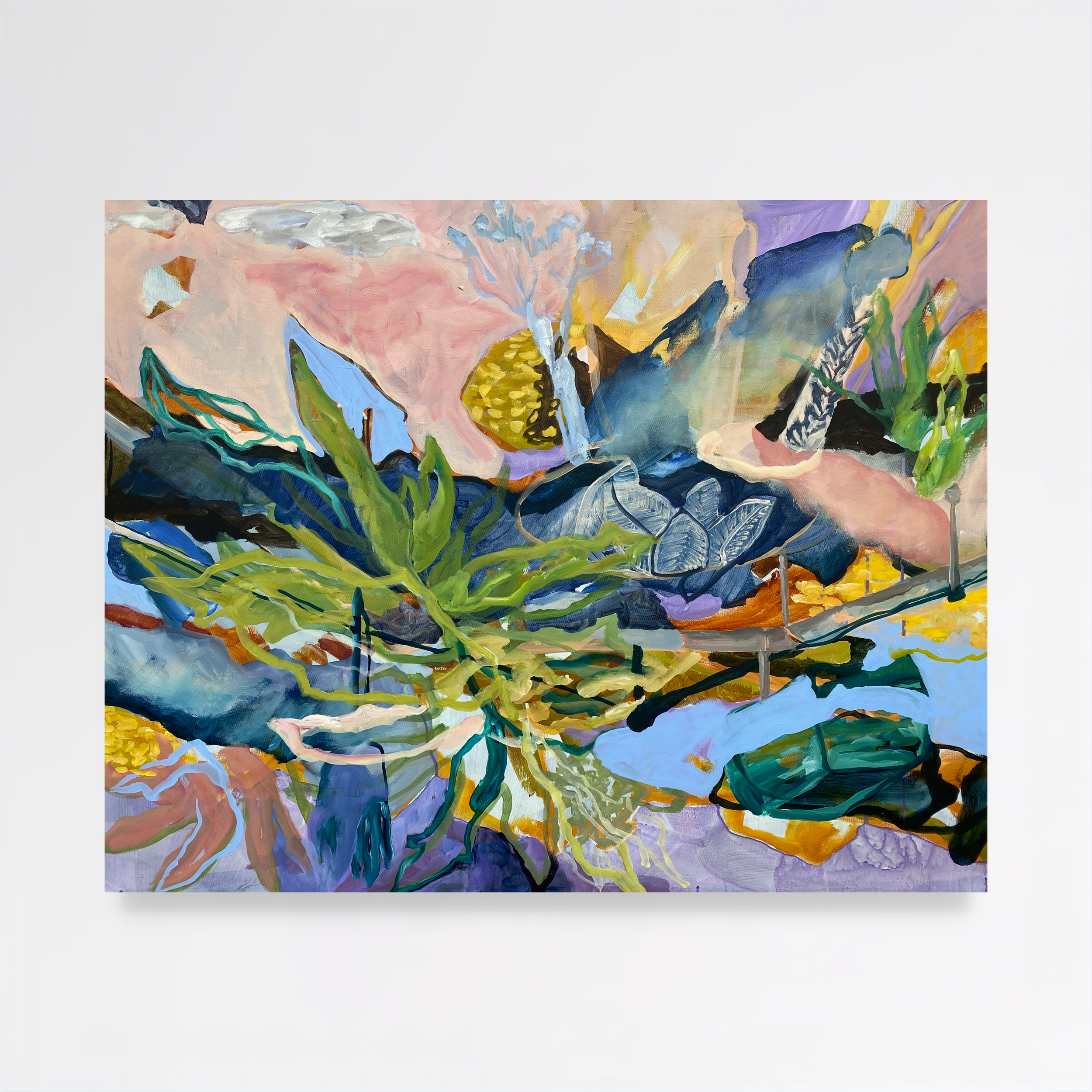 A Hint of Lavender, 2025, Acrylic on canvas - 80x100x2cm
