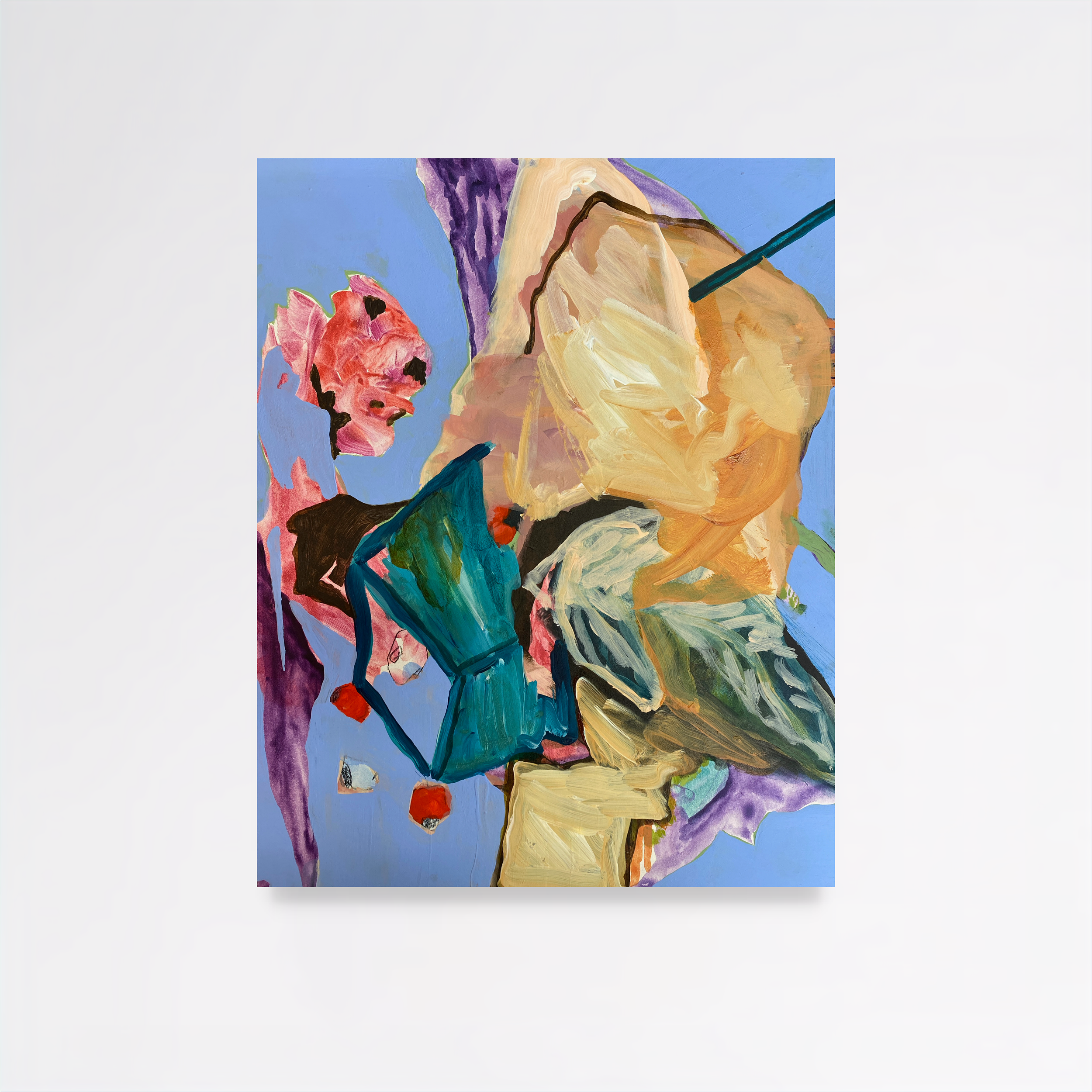 Abundance Mini III, 2025, Acrylic on woodpanel - 30x24cm