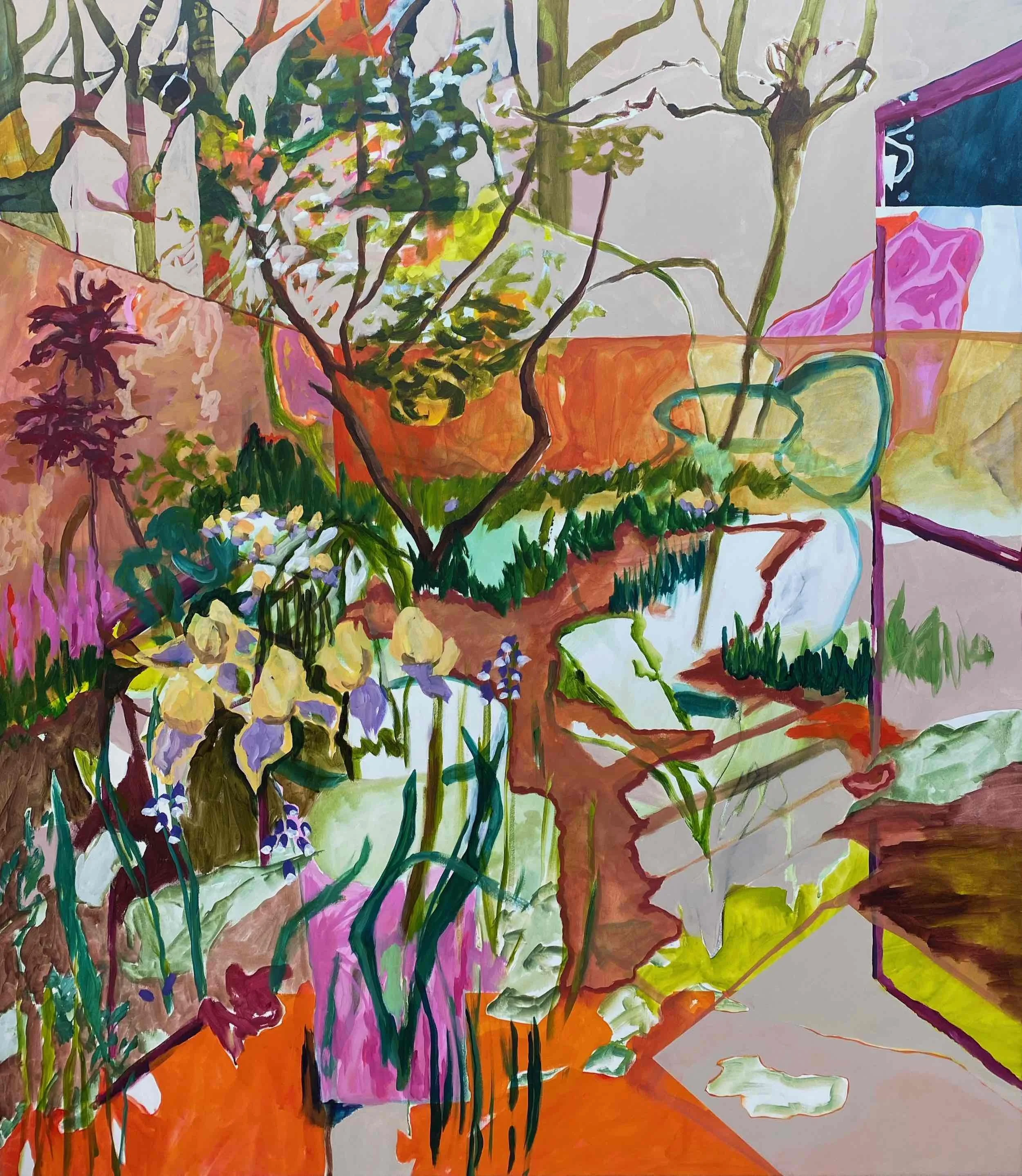 Where Dreams come true, 2025, acrylic on canvas - 161x142x4.5 cm 